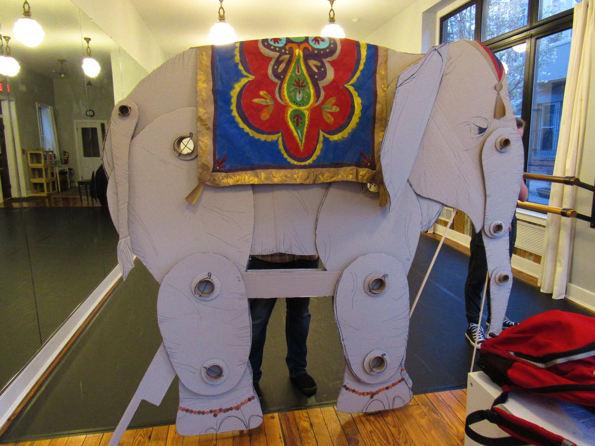Penny the elephant for Philly PACK's production of The Secret Garden, 2016