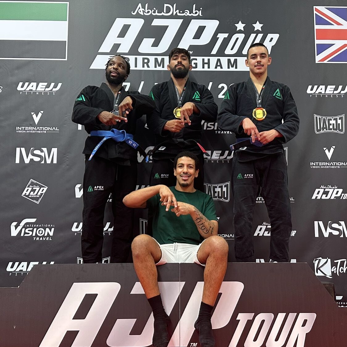 Amazing performances from @ignatius.martins @mikael_rhaillander &amp; @grips_lj today at the AJP tour Birmingham. First set of ranking points secured in preparation for the Abu Dhabi World Pro at the end of this year. 
Well done guys 👏👏👏