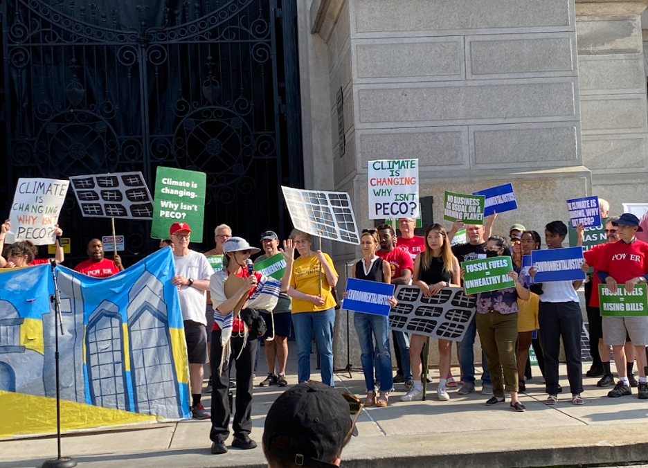    Fellows join POWER Interfaith at Philadelphia City Hall to kick off their      newest campaign to push southeastern Pennsylvian’s power supplier, PECO, to purchase more clean energy.      Rabbi Julie Greenberg (Director of Climate Justice and Jobs