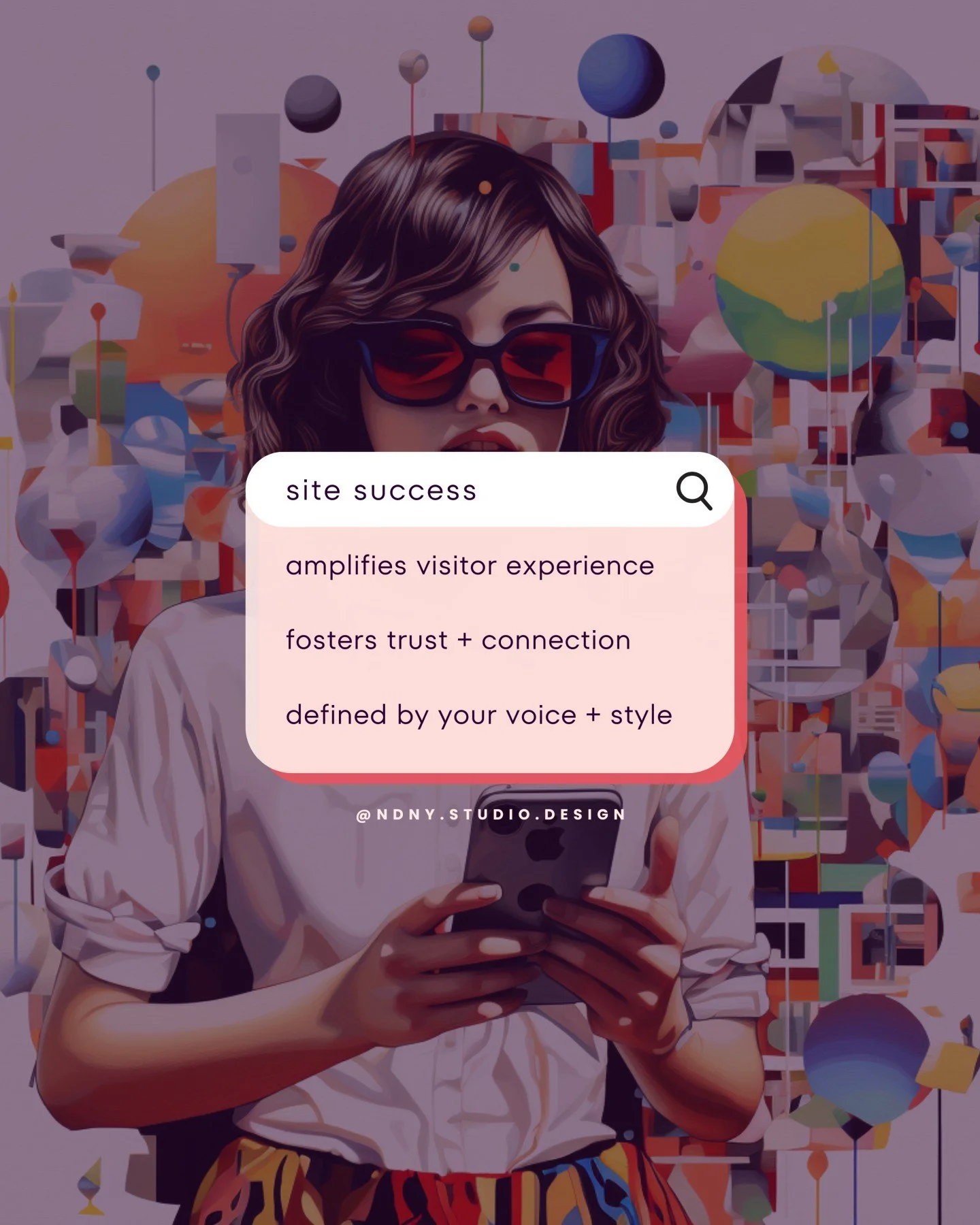 Developing a great website always has these things in mind:
🤩 amplifies visitor experience
🫶 fosters trust + connection
👗 defined by your voice + style

Get these right, and your site will leave a lasting memory every time...
(and we're not talkin