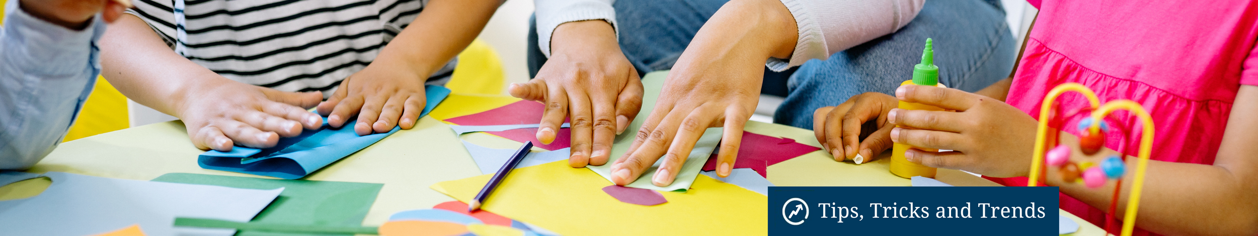 Kids doing arts and craft