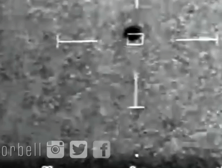 Composite created by UAP Media of four images from a film taken on the USS Omaha on Monday, July 15th 2019 at 10:59pm (PST) in the Warning area off of San Diego that show an unknown object entering the ocean. ©JeremyCorbell/Extraordinarybeliefs.com