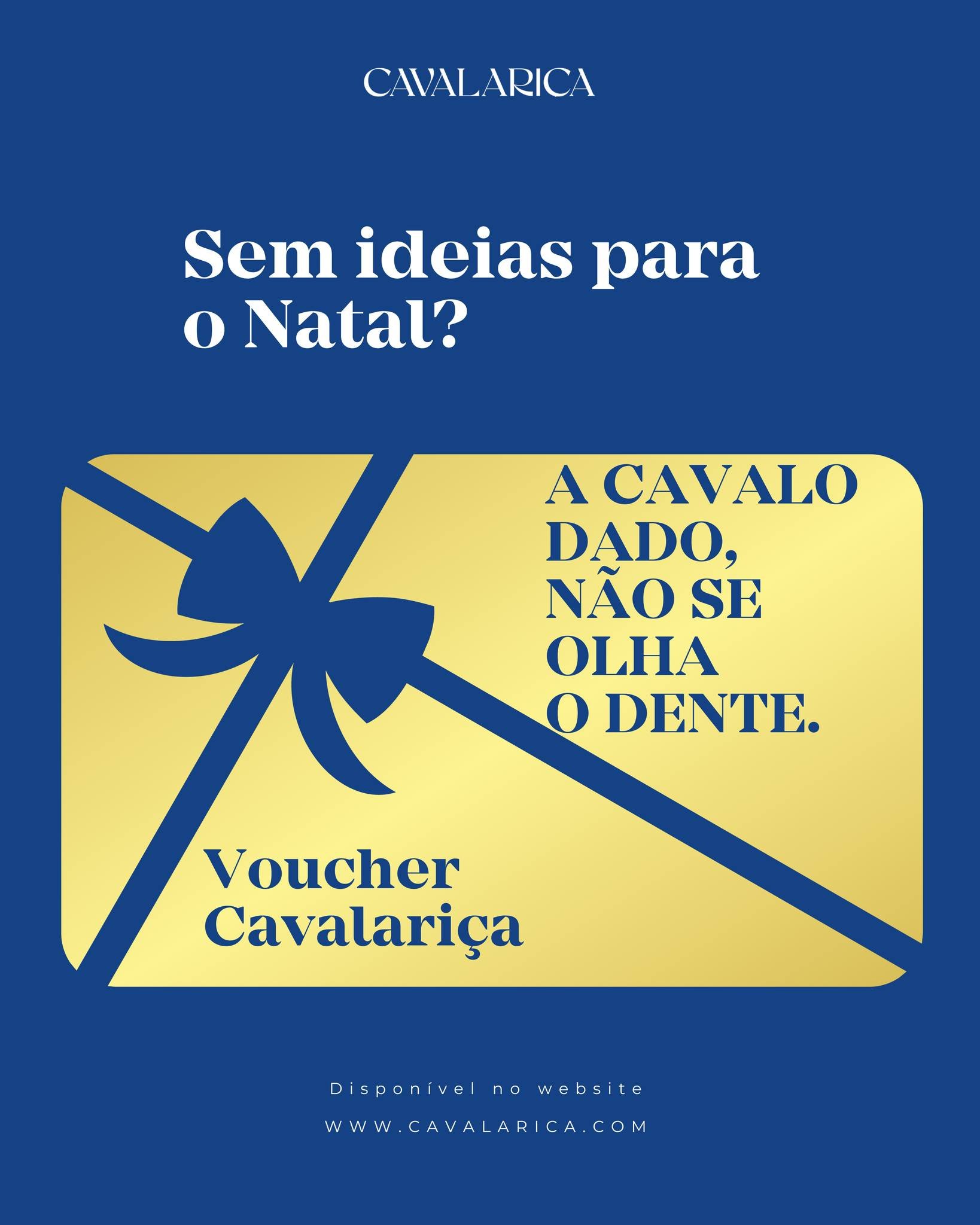 ✨ Surpreenda algu&eacute;m especial com um Voucher Cavalari&ccedil;a ✨

Ofere&ccedil;a uma experi&ecirc;ncia memor&aacute;vel no restaurante Cavalari&ccedil;a Comporta. O presente perfeito para celebrar momentos &uacute;nicos &agrave; mesa.🌟🍽️

💌 