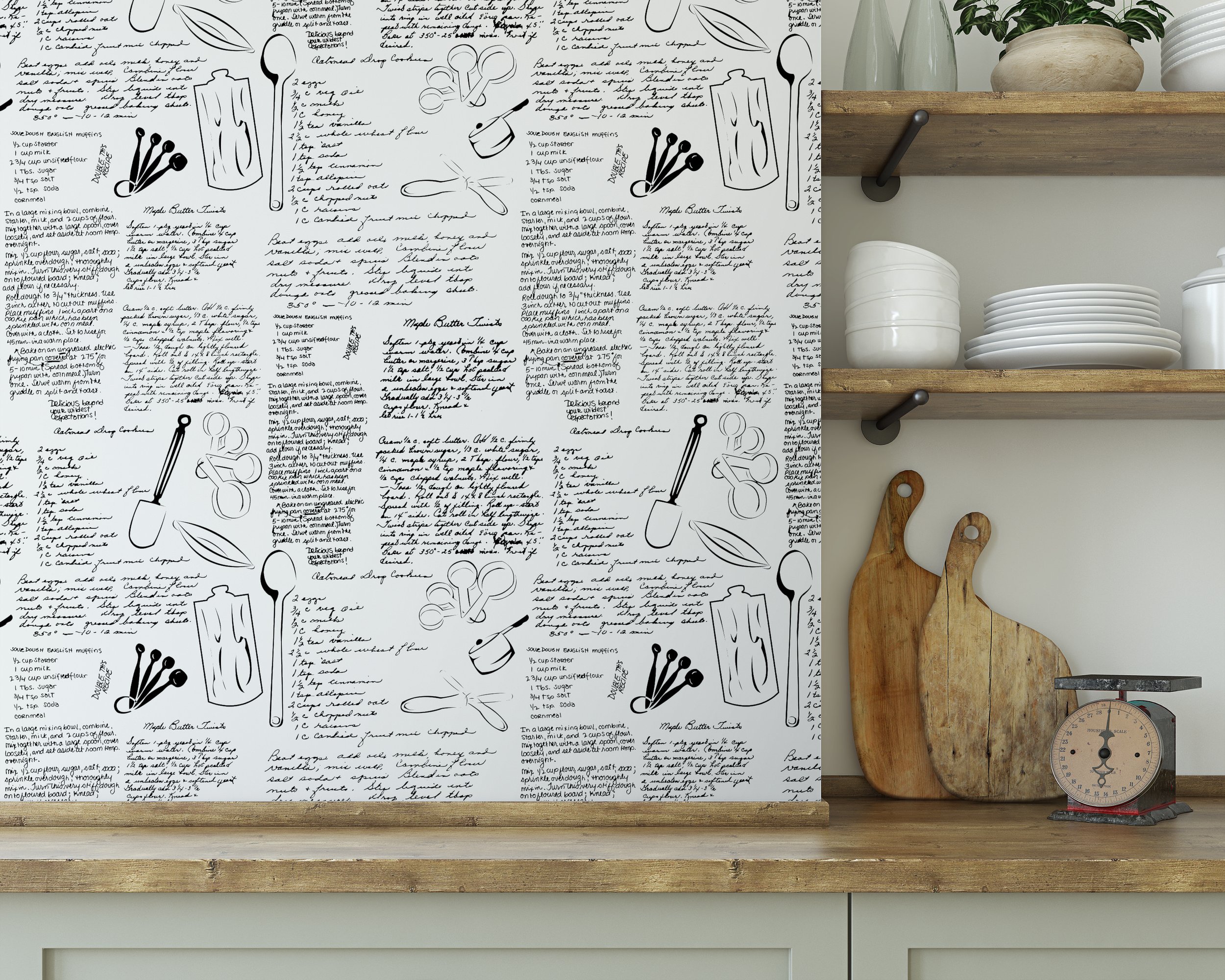 How To Turn Your Favorite Recipe Into A Recipe Wallpaper Mural  Murals  Your Way