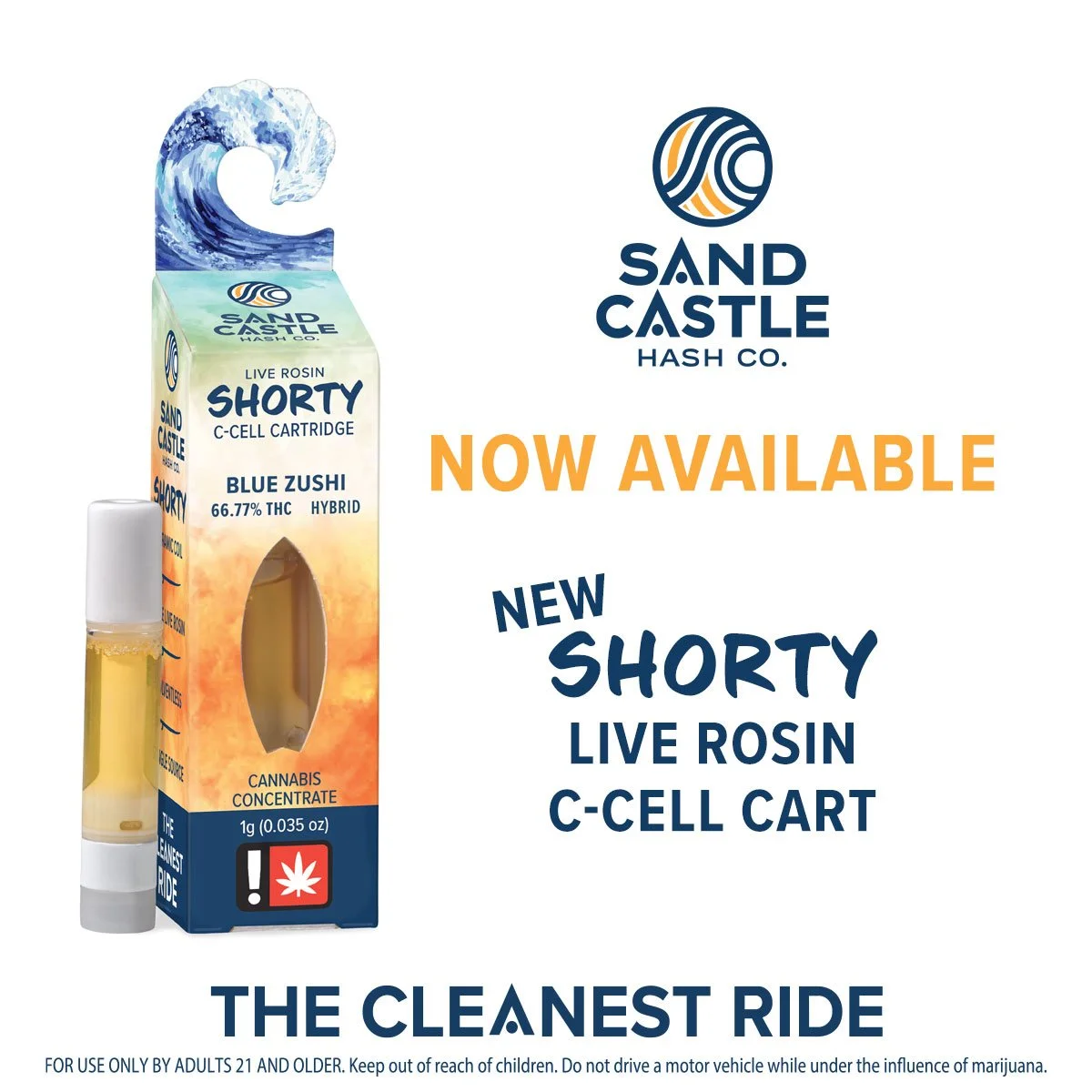 live rosin shorty c-cell cart