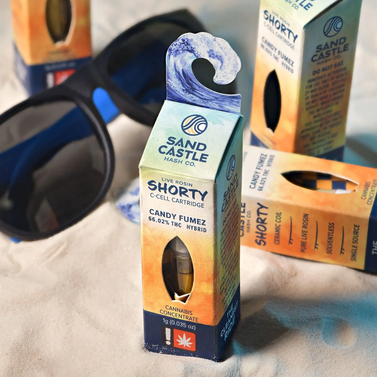 Shorty live rosin c-cell cart