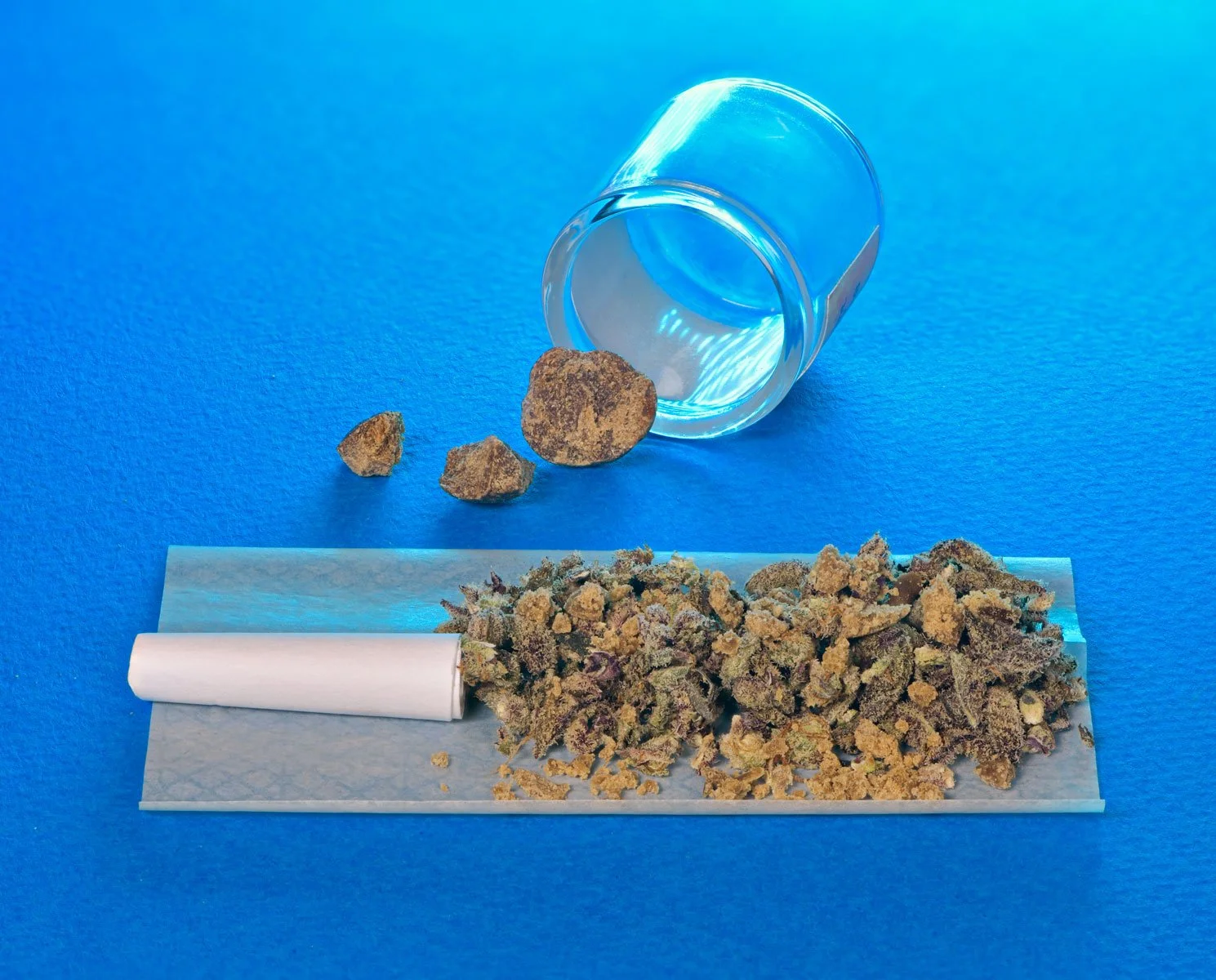 temple ball crumbled into a joint