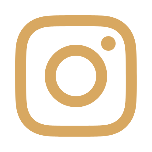 Instagram logo in gold and black