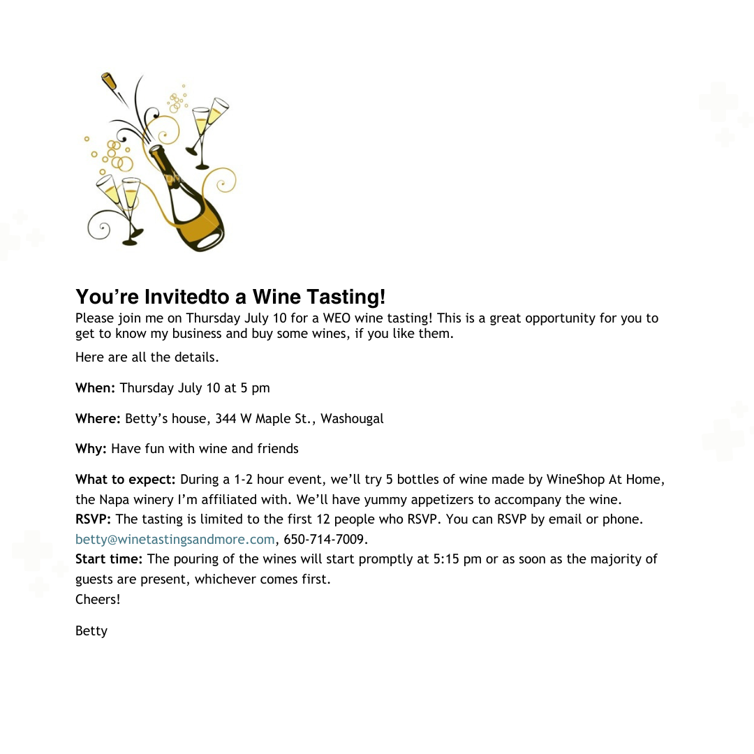 MEMBER EVENT - Wine Tasting!