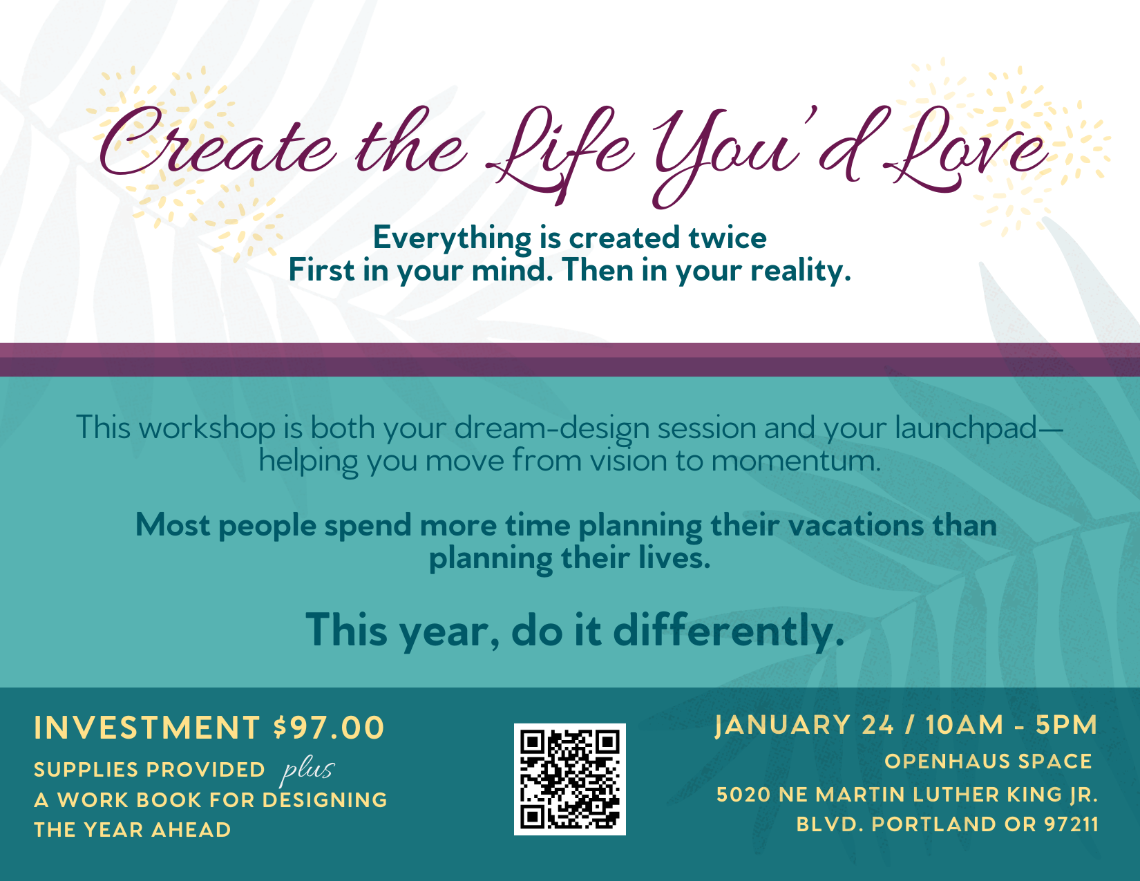 MEMBER EVENT - Create The Life You'd Love Vision Board Workshop