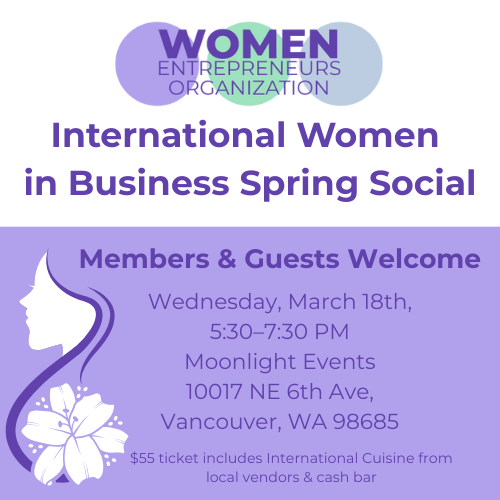 WEO International Women in Business Spring Social