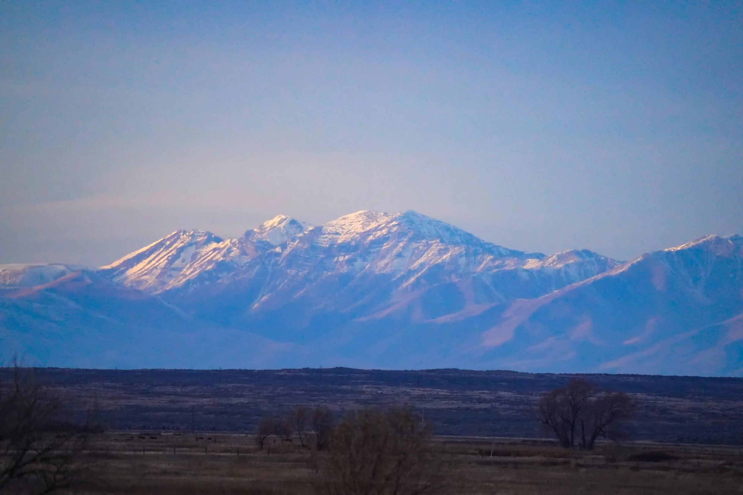 Some gorgeous mountains west of our home