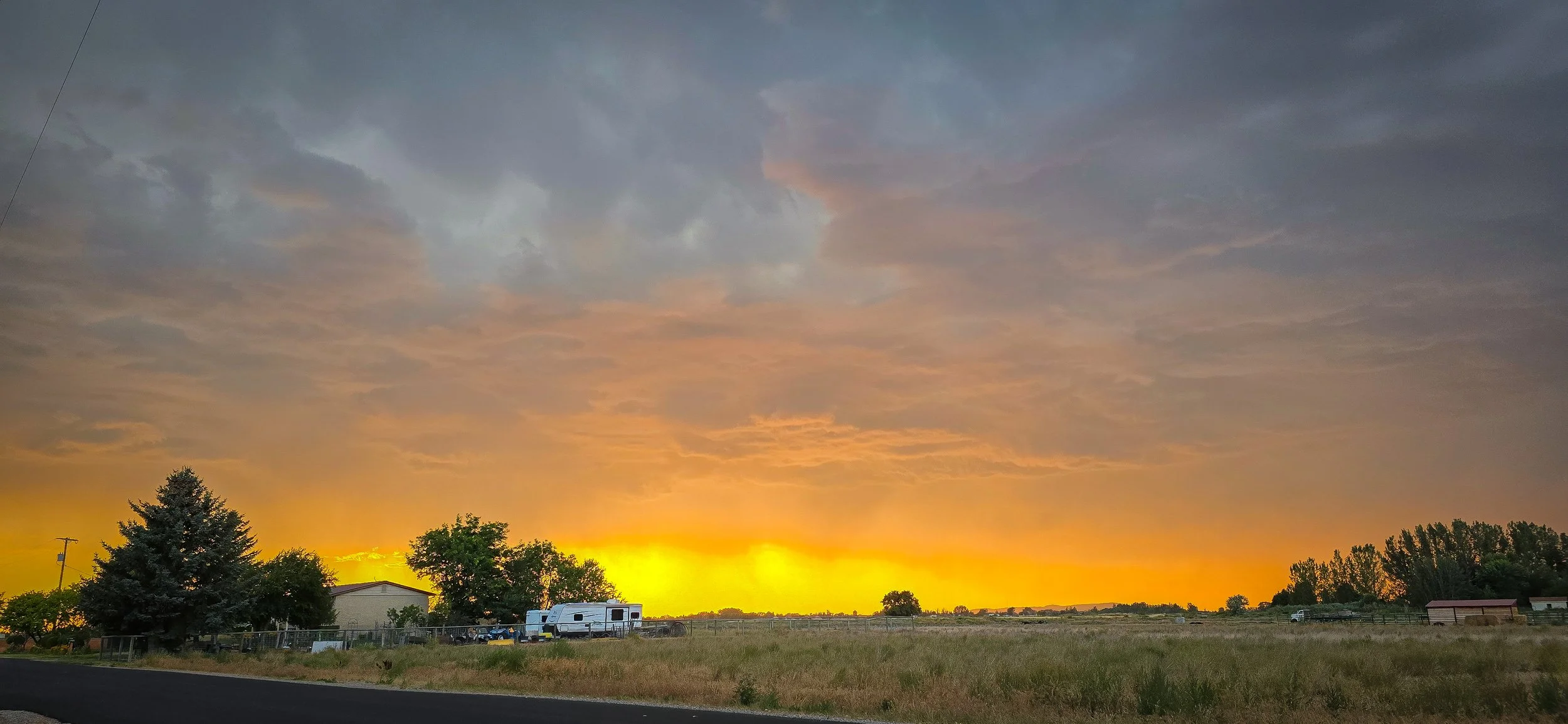 An impressive sunset