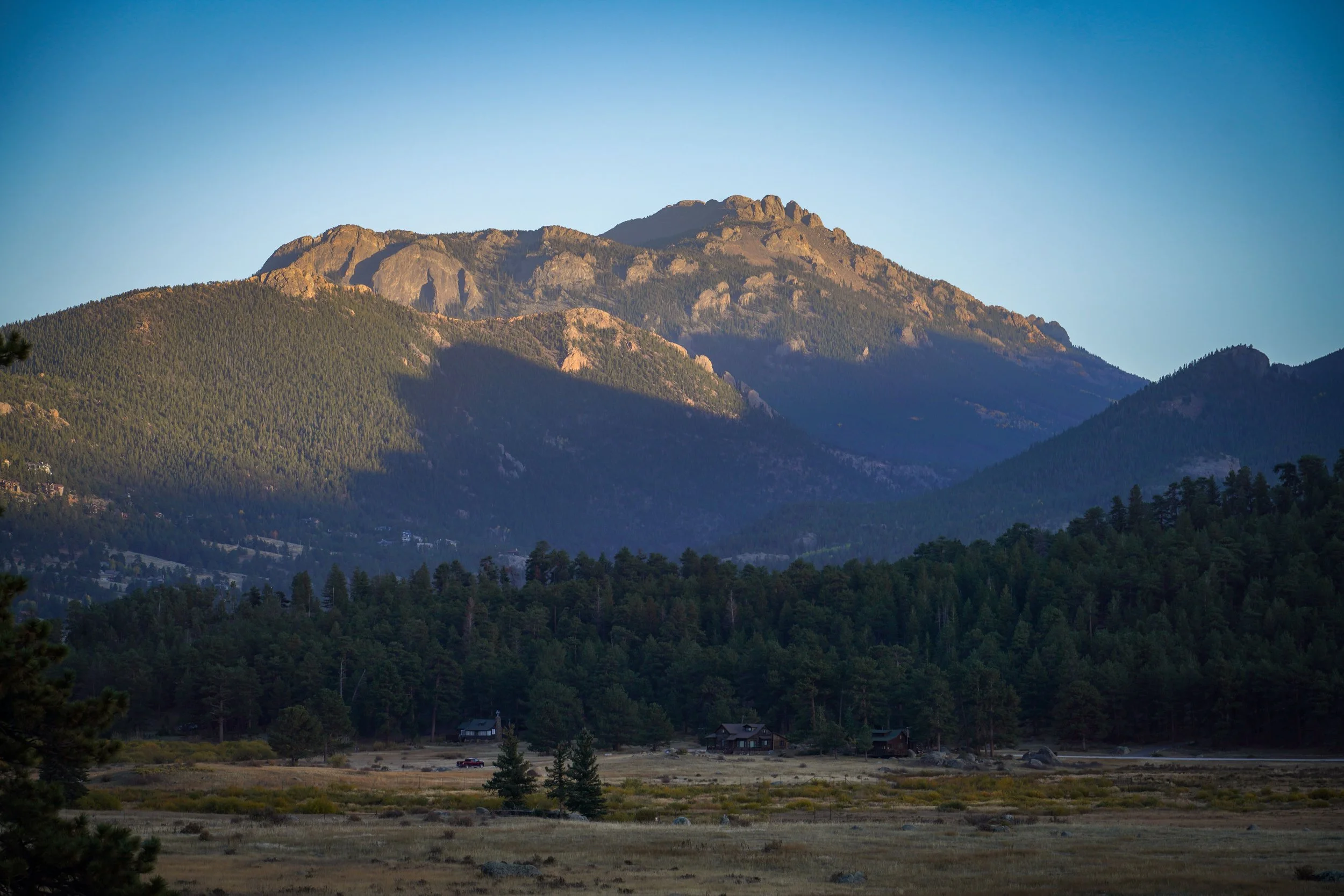 Last light on the mountains