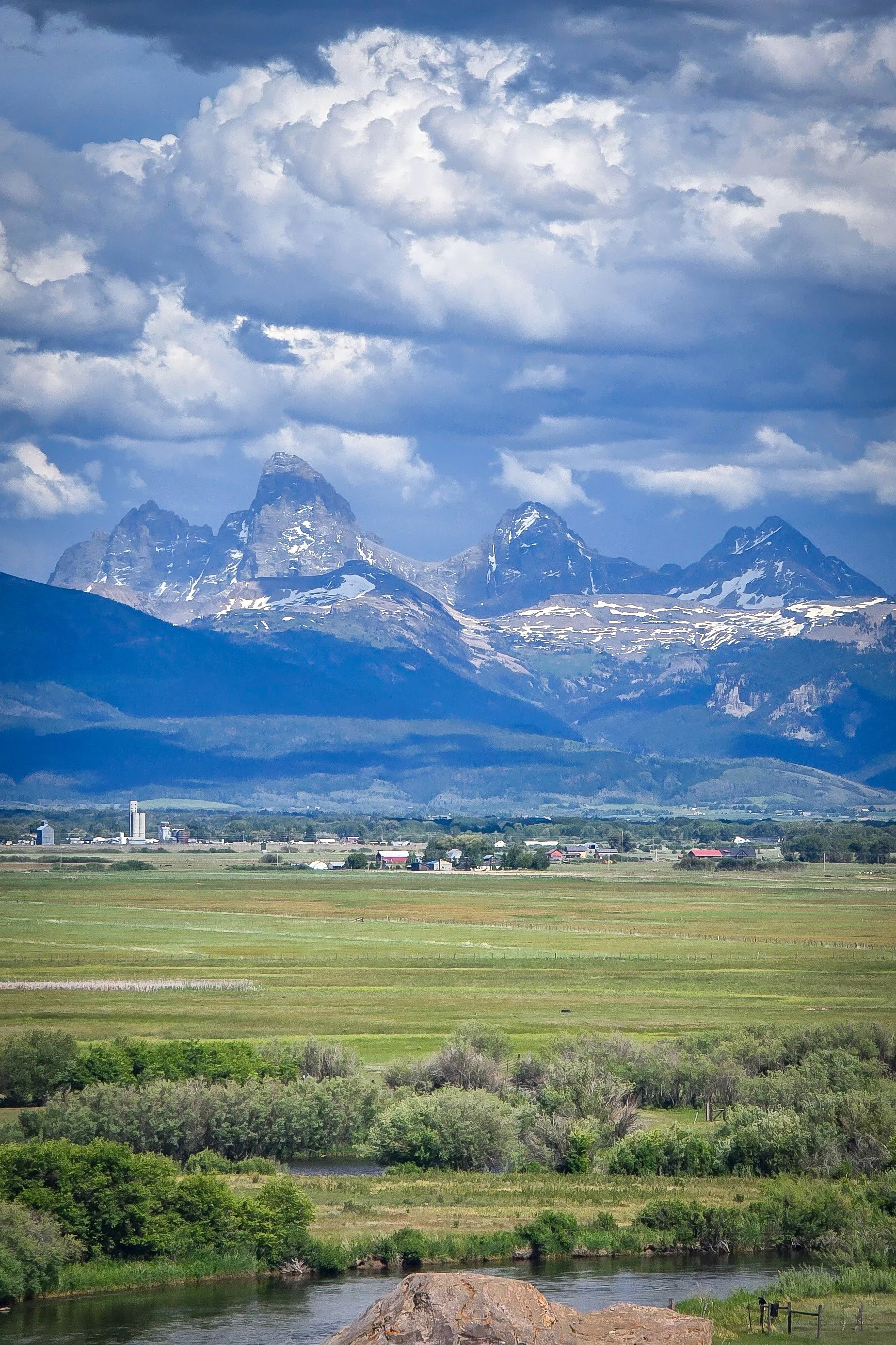 The Tetons as seen from Highway 33