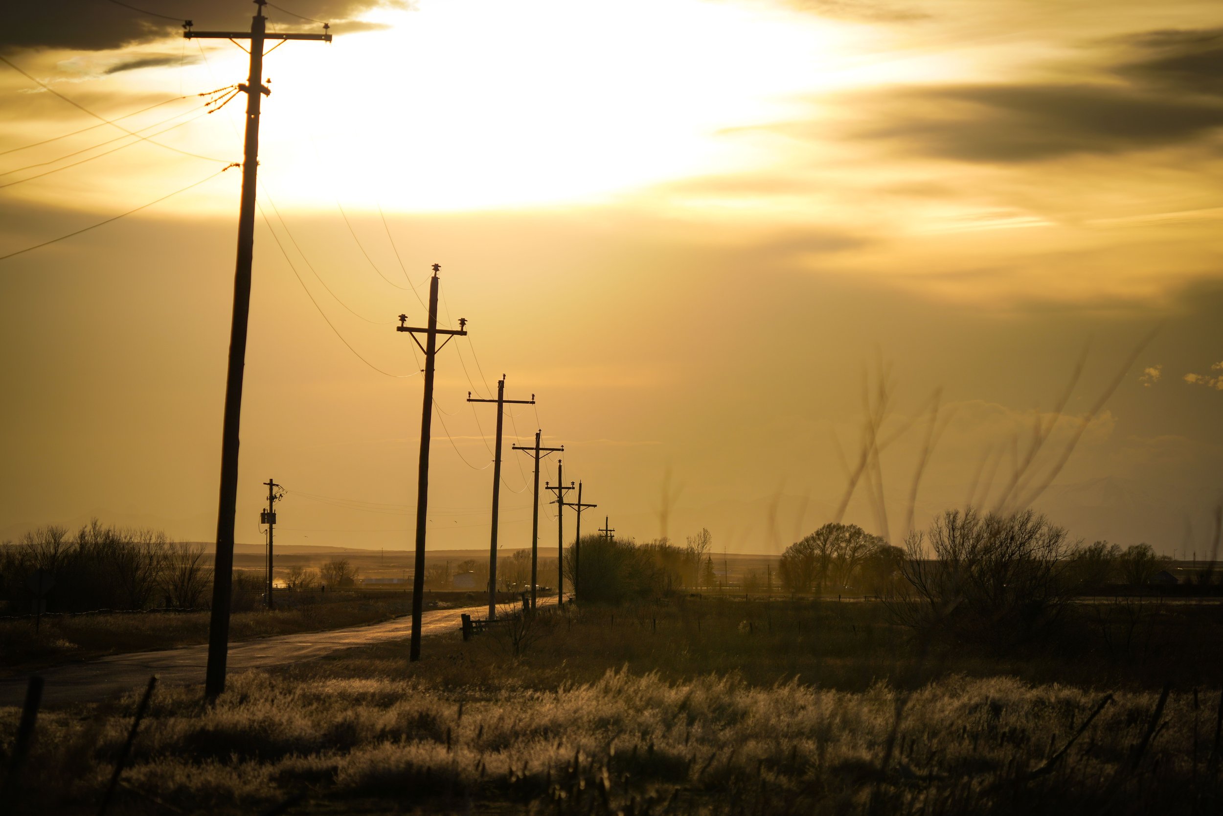 Sunset at one of our bird stops