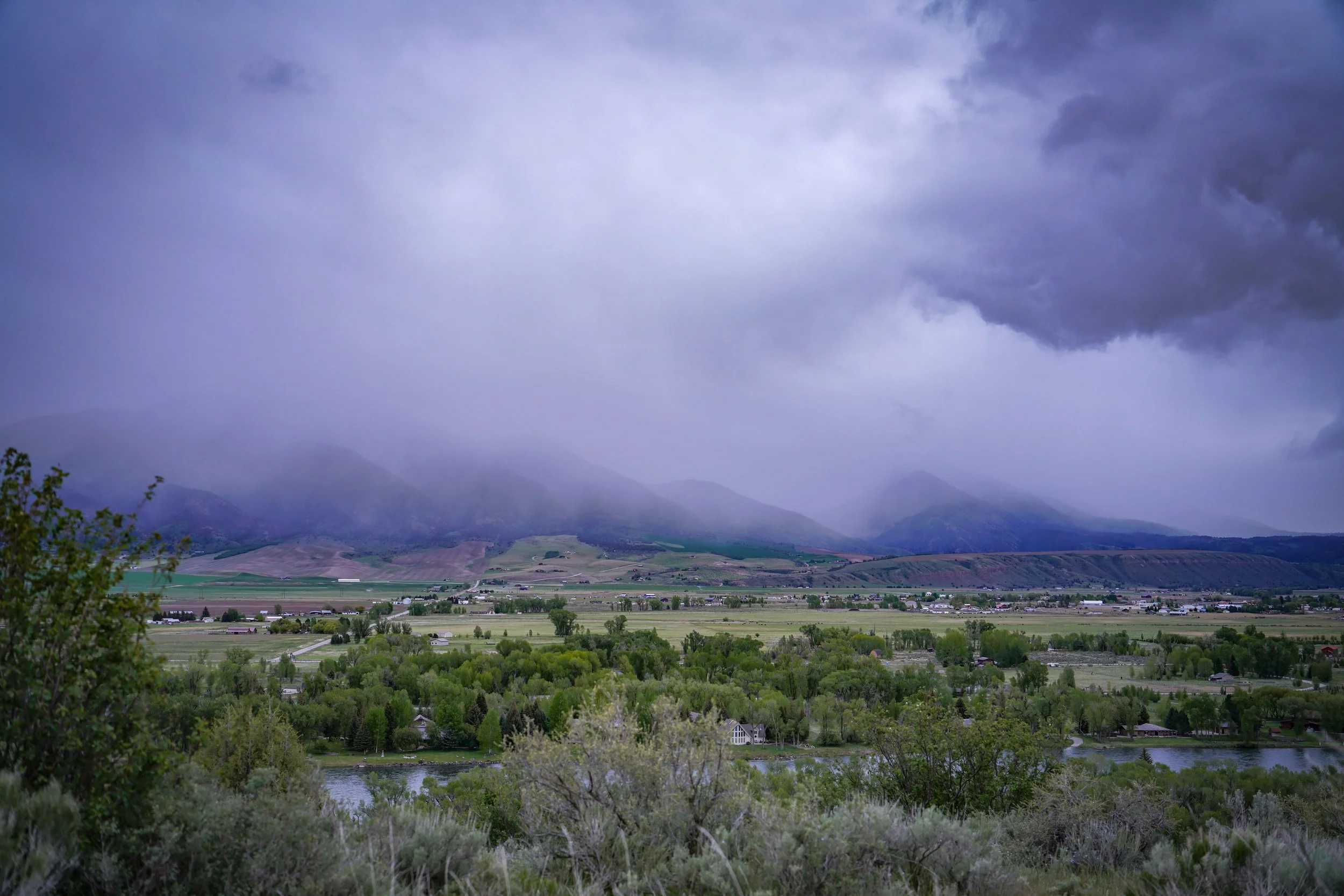 A moody evening along the Snake River