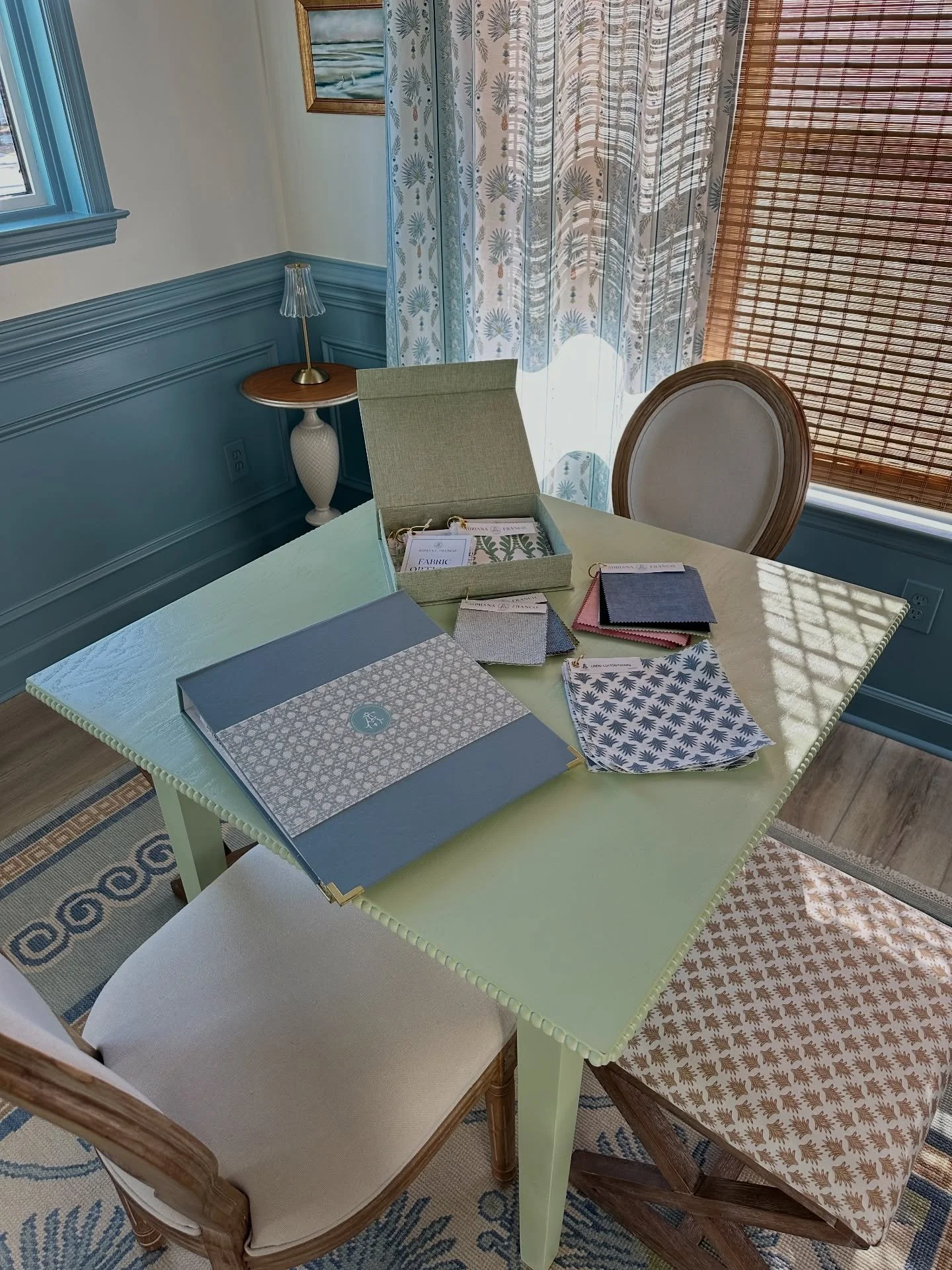 Our last business meeting of the year, presenting the collection in the Parlour &mdash; a space that truly lets pattern and texture shine. 💫
As we look ahead, appointments for the new year are now open. I&rsquo;d love to connect and explore how our 