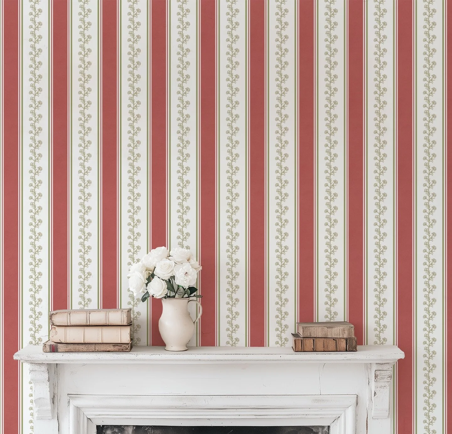 For the unexpected red lovers ❤️
A little bold, a little classic. Georgia Stripe in Poppy adds that perfect, confident layer.

#wallpaperlove #stripedwallpaper #redstripes #homeprojects #southernhomes