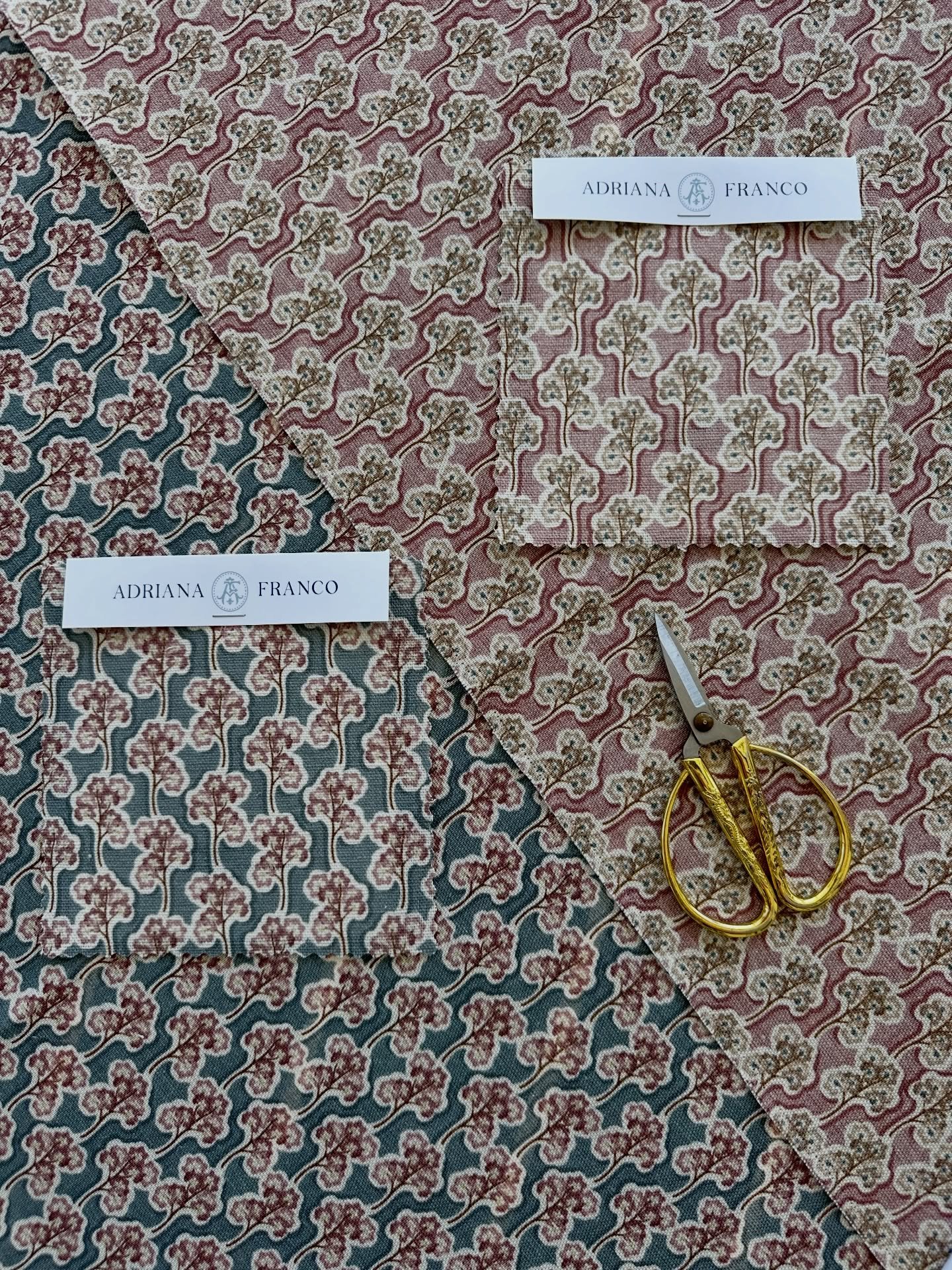 Hello friends! I&rsquo;m so happy to share Eloise, a new pattern from Blossom Manor. Inspired by the clustered blooms of the crape myrtle, this design explores rhythm and movement through a subtle maze-like effect.

A smaller-scale coordinating print