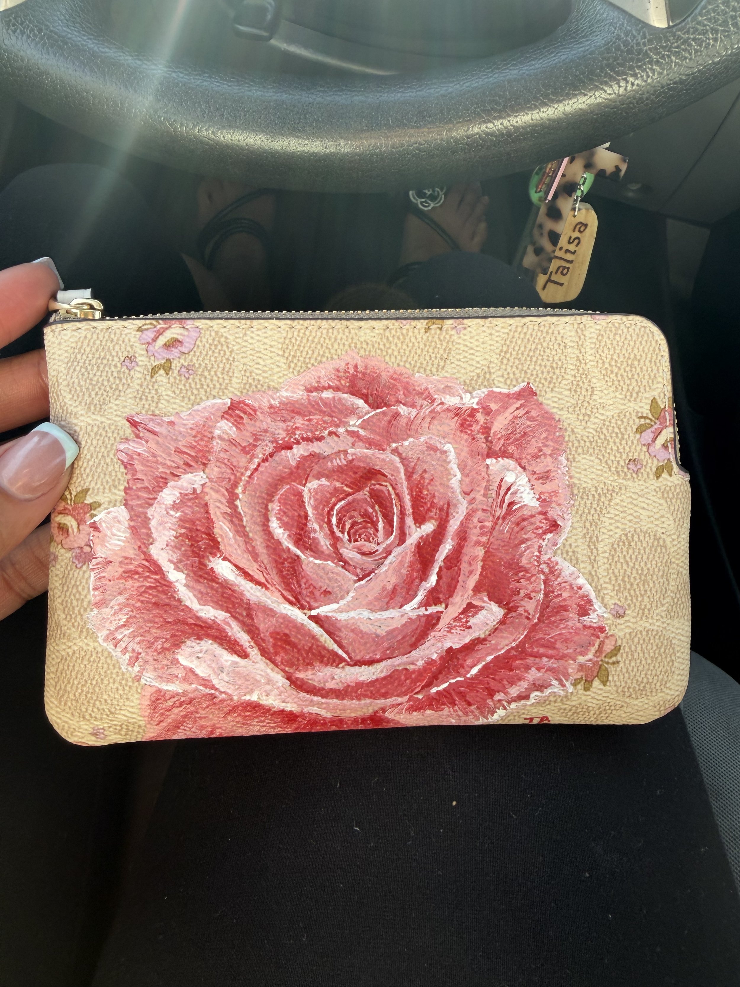 Custom Rose Coach Wallet