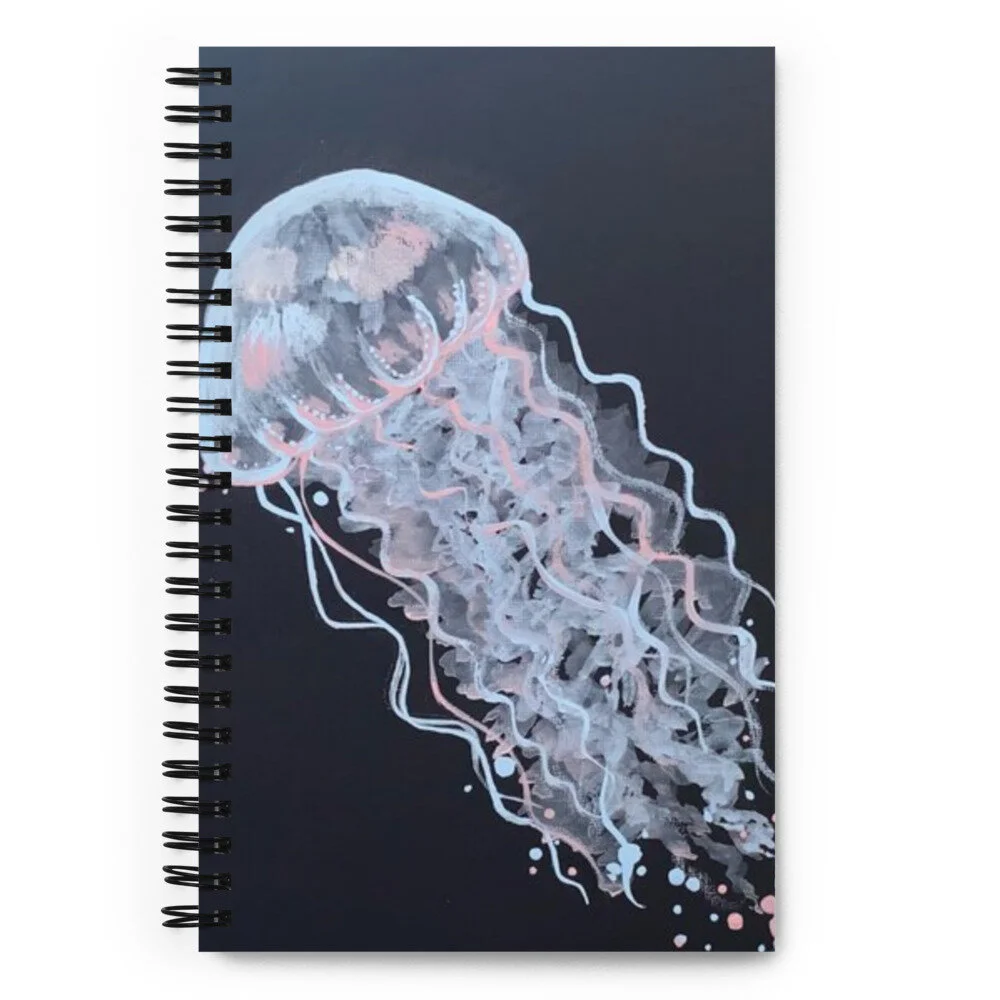 Jellyflsh Spiral notebook