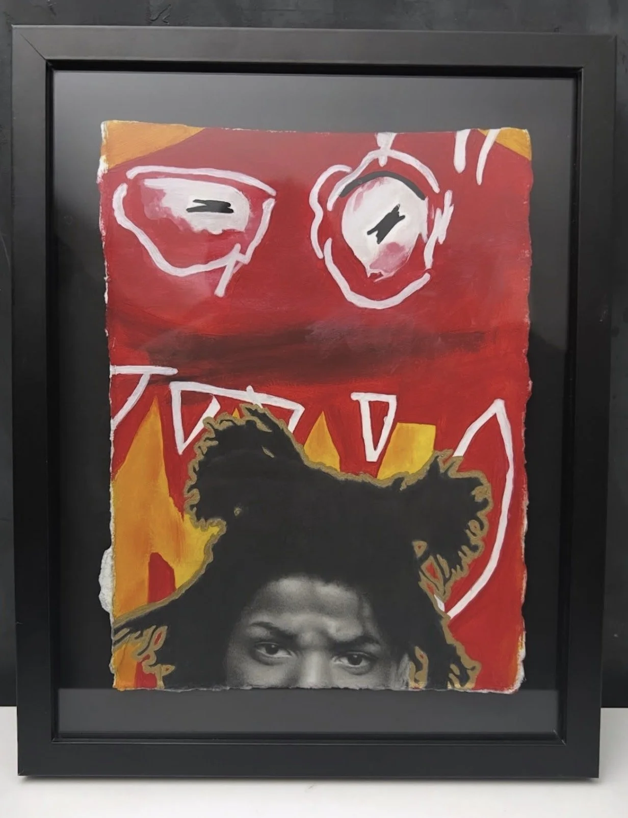 Portrait of Basquiat (2025) 8.5"x11.5"
acrylic & graphite on Arches Hot Press Paper
collaboration with DeVaughn Jerrell (SOLD)