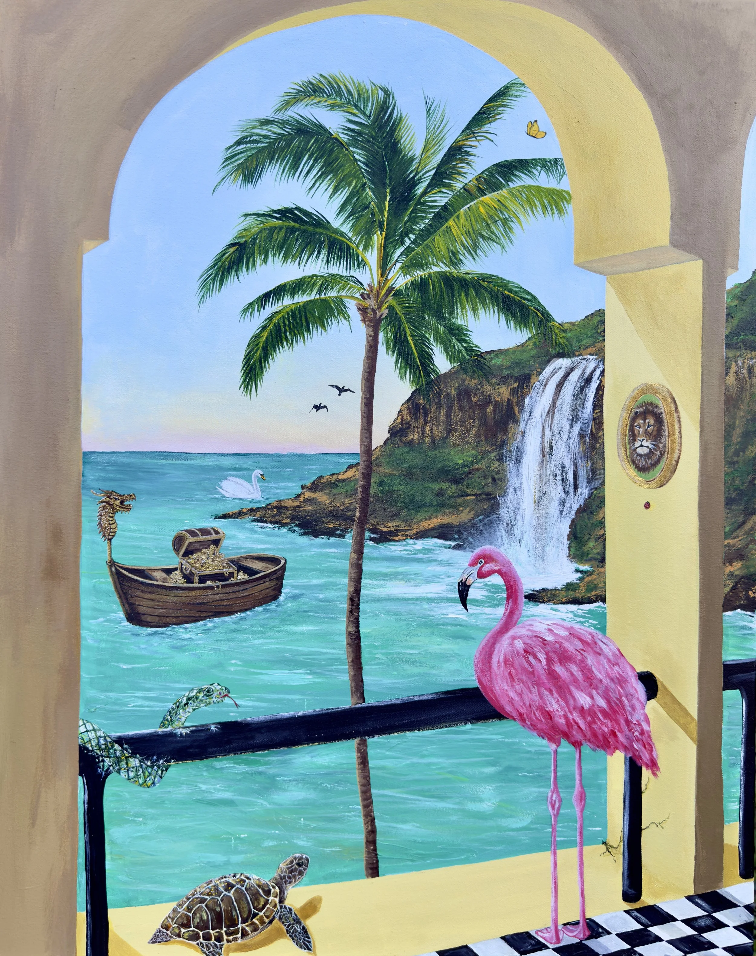 Paradise (2026) 24"x30"
acrylic on canvas (SOLD)