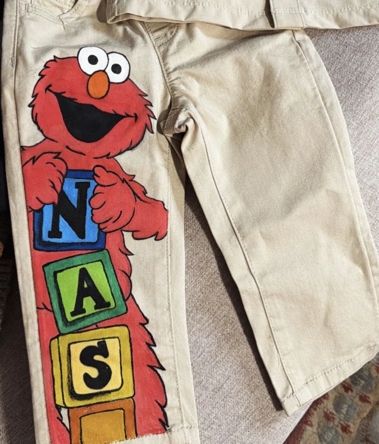 elmo custom kids outfit