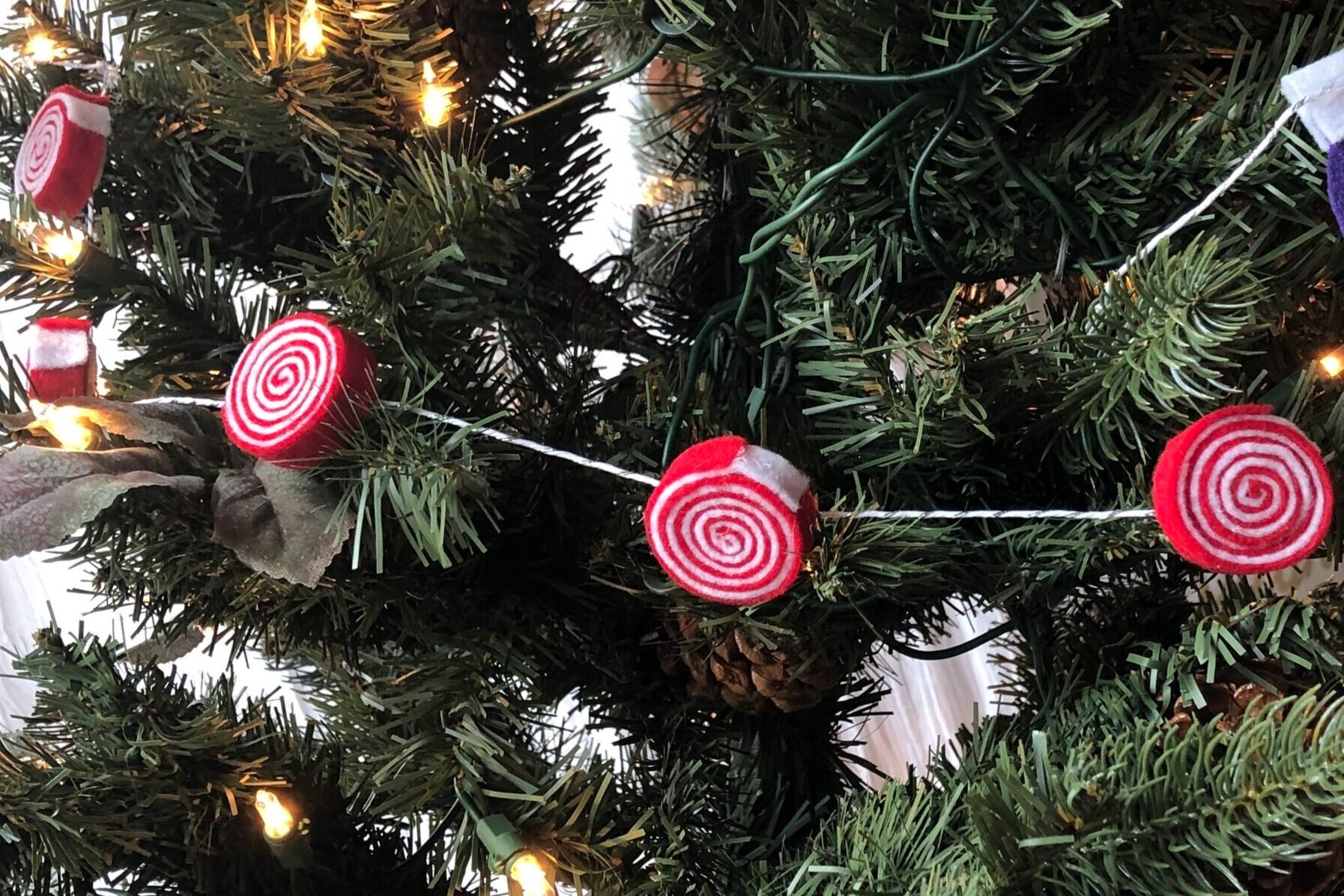 String of Sweets - Peppermint Garland