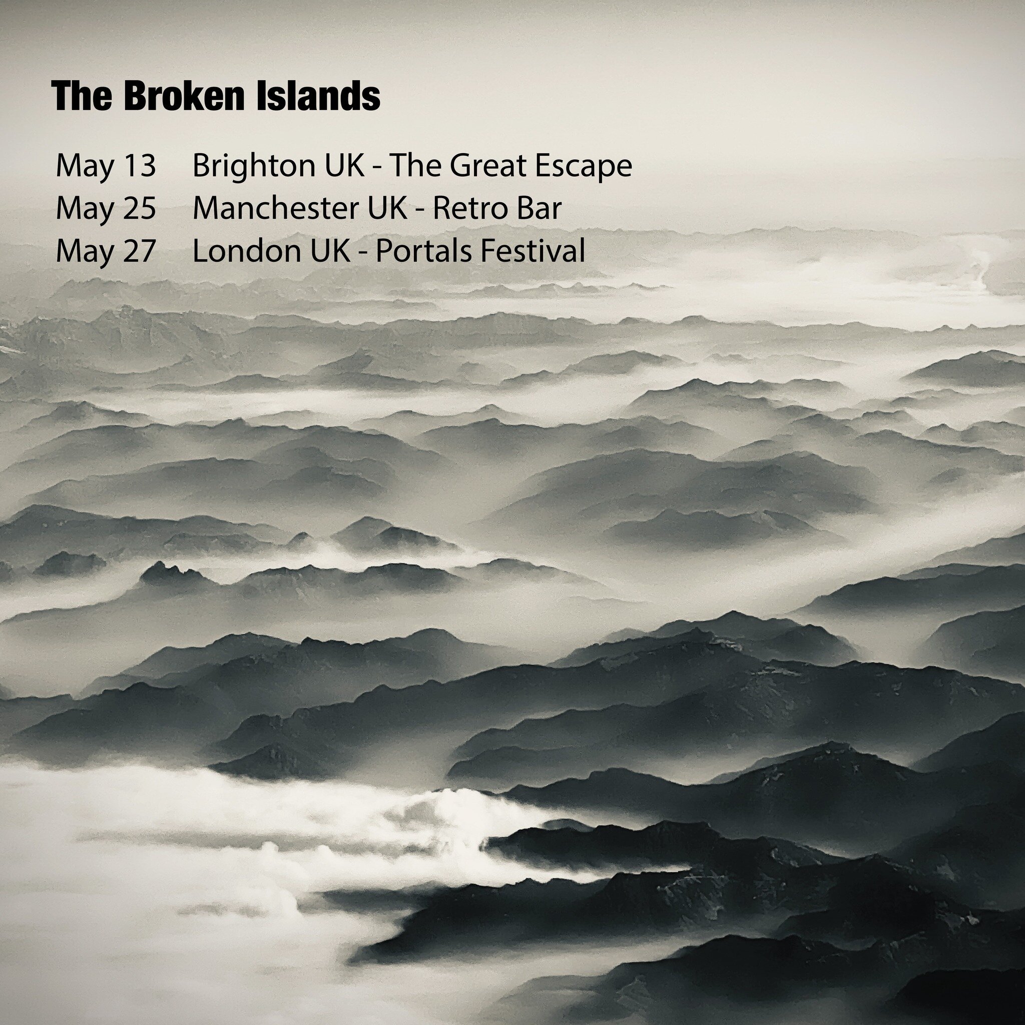 Only a few days left and we head back to the UK to play some fantastic shows!  We'll be in beautiful Brighton for The Great Escape Festival @greatescapefest , then our favourite bar in Manchester Retro Manchester @retromanchester  and we also so luck