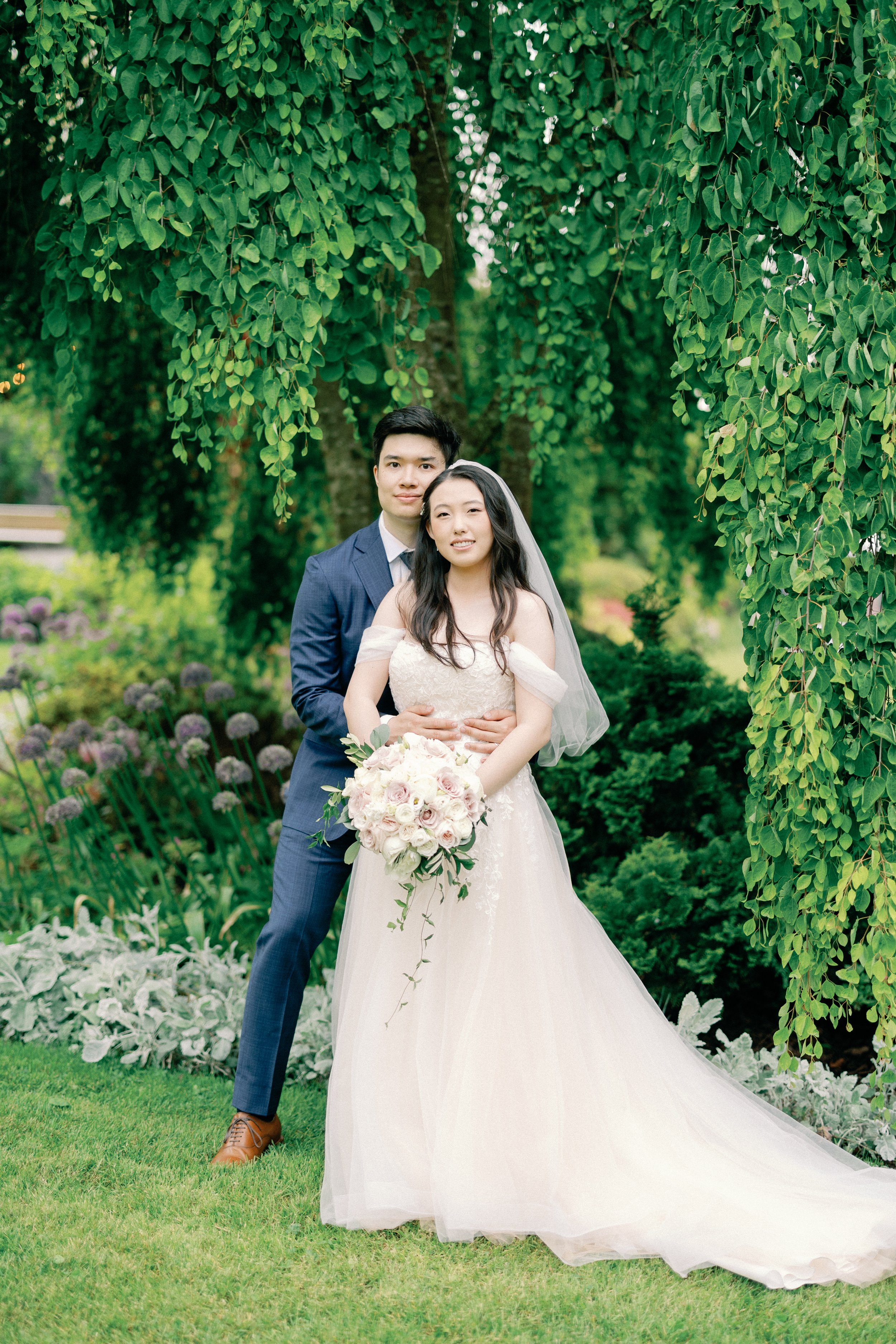 Capturing Love in Full Bloom: A Summer Wedding Story with Ben and Xiao at Cecil Green Park House