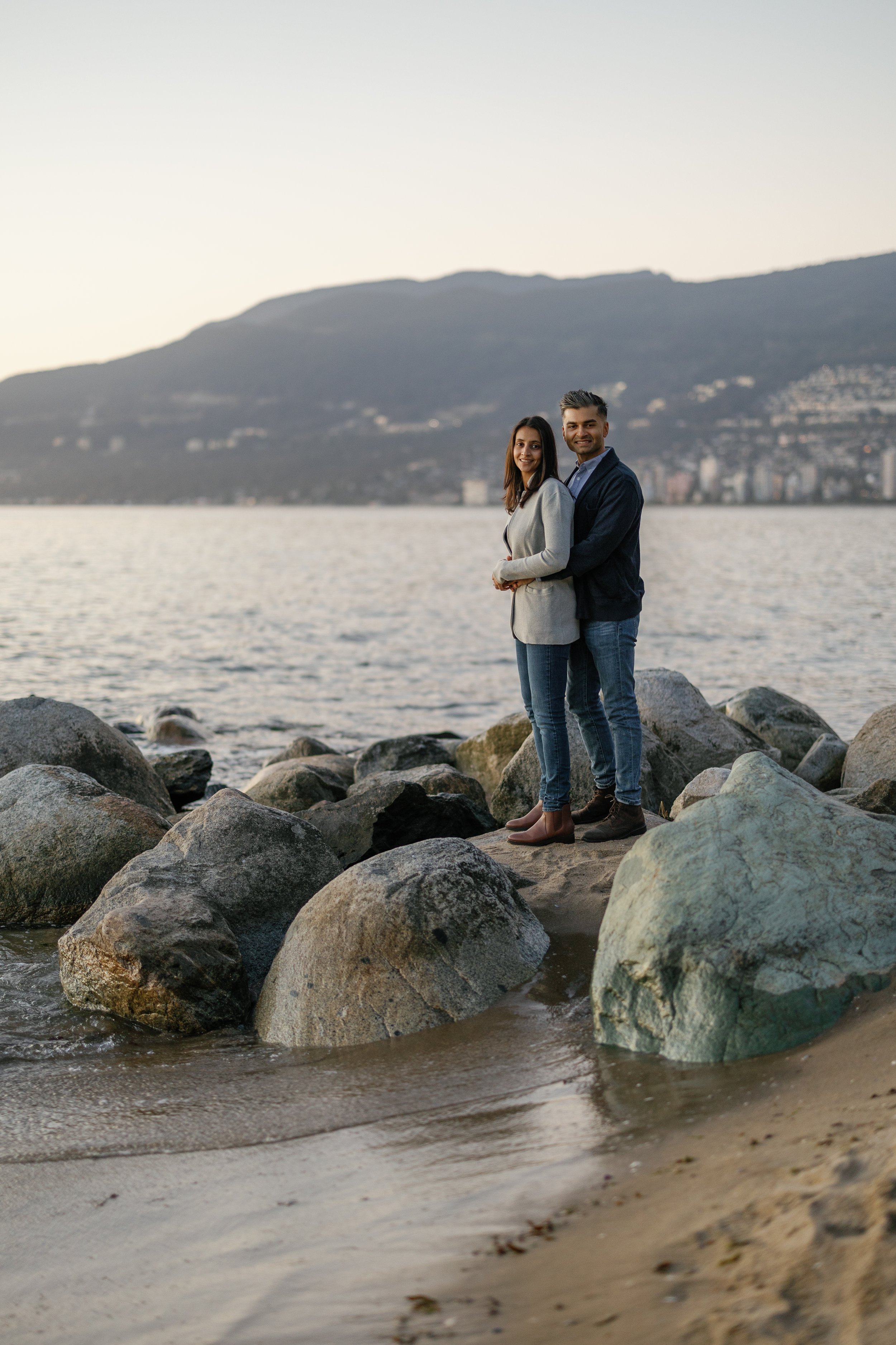 Stanley Park Sunset Engagement Session