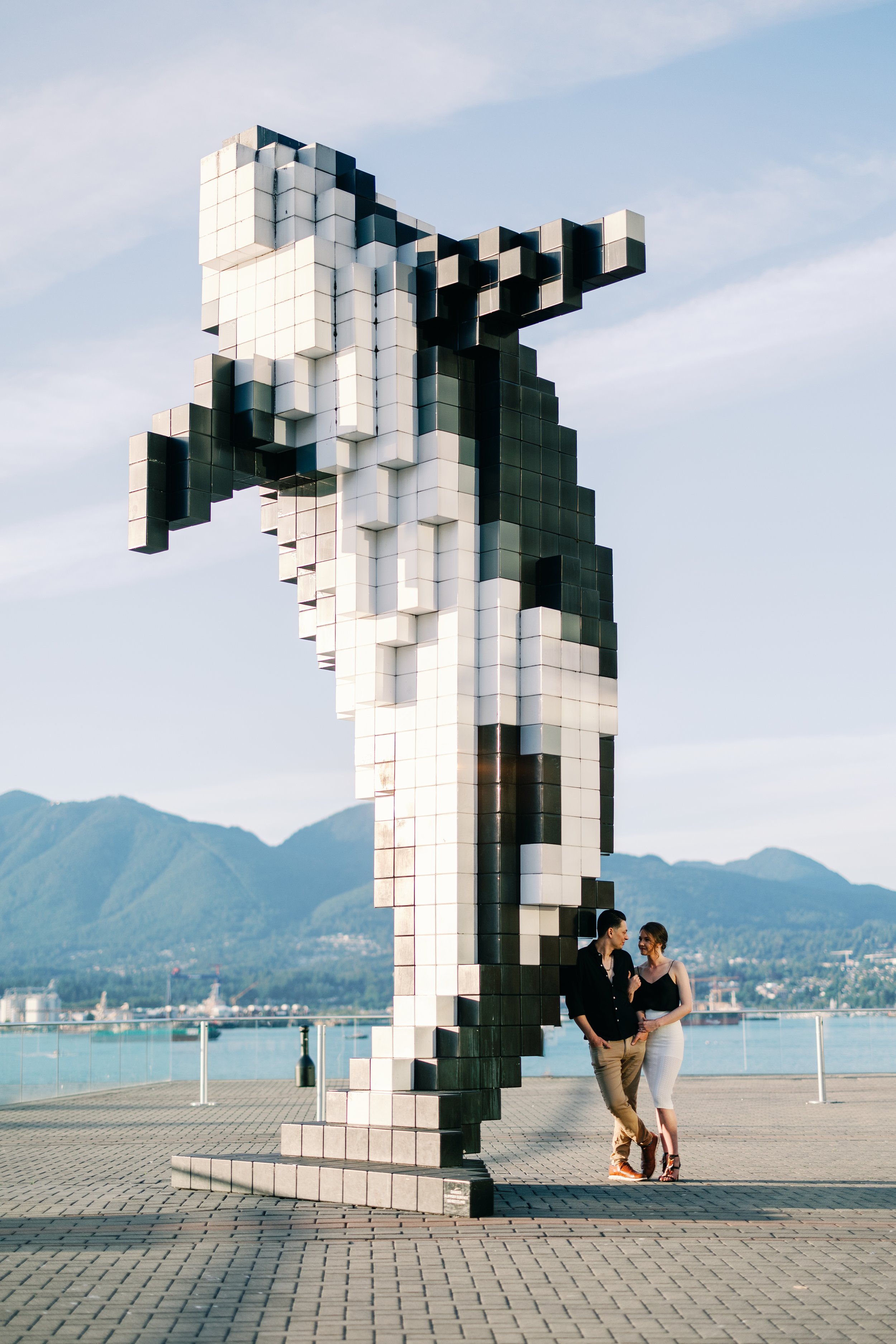 A Stunning Engagement Session with Richelle and Arash in Downtown Vancouver