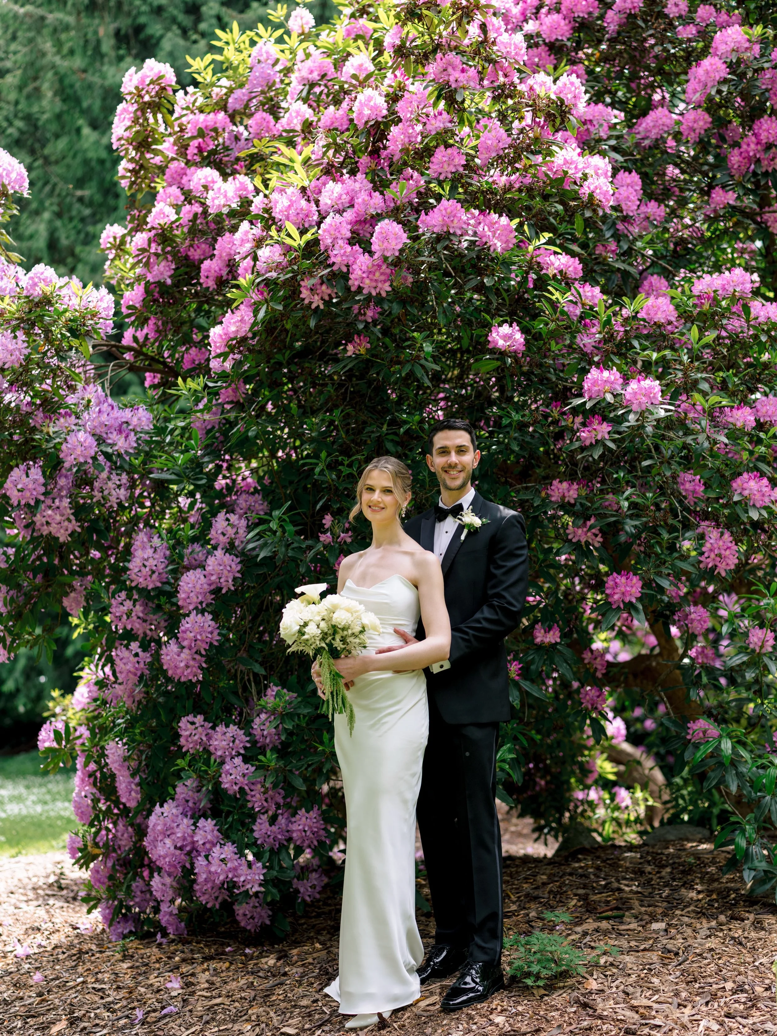 C + M 💐 - love spring weddings for the amazing backdrop of blooms and lush greenery 

deminphotography.com

#vancouverweddingphotography  #vancouverweddingphotographer #weddingphotography #wedding #bride