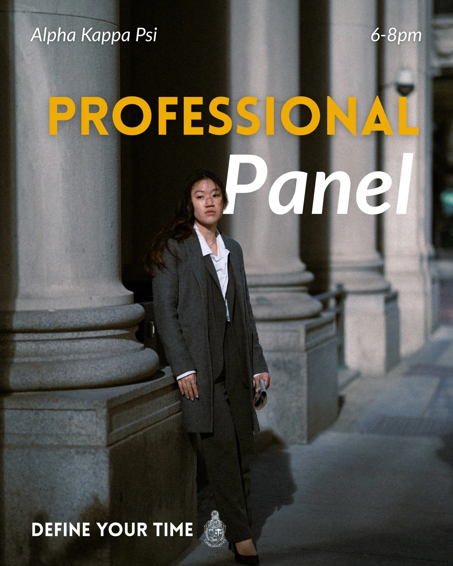 Our first Closed Recruitment event, Professional Panel, is tonight. Please check your email for location details. The dress code is business casual.

We&rsquo;ll be joined by four AKPsi alumni working in the greater Boston area, who will share insigh