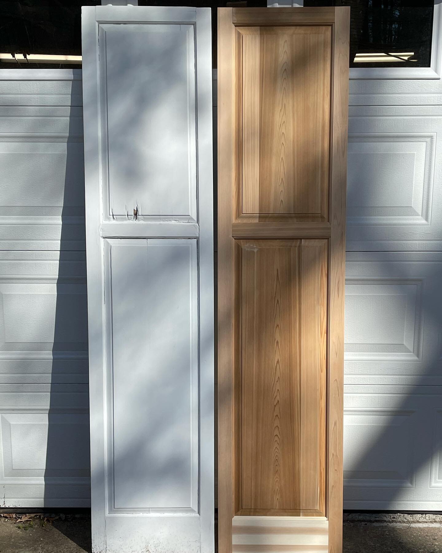 NEW SHUTTER
-
Replacement for a rotten shutter. It came out very nicely, I would enjoy more of this work. Give me a call for custom window accessories! 
-
#ceedah #westernredcedar #weatherproof #replacement #match #custom #shutter #callme #avon #cant