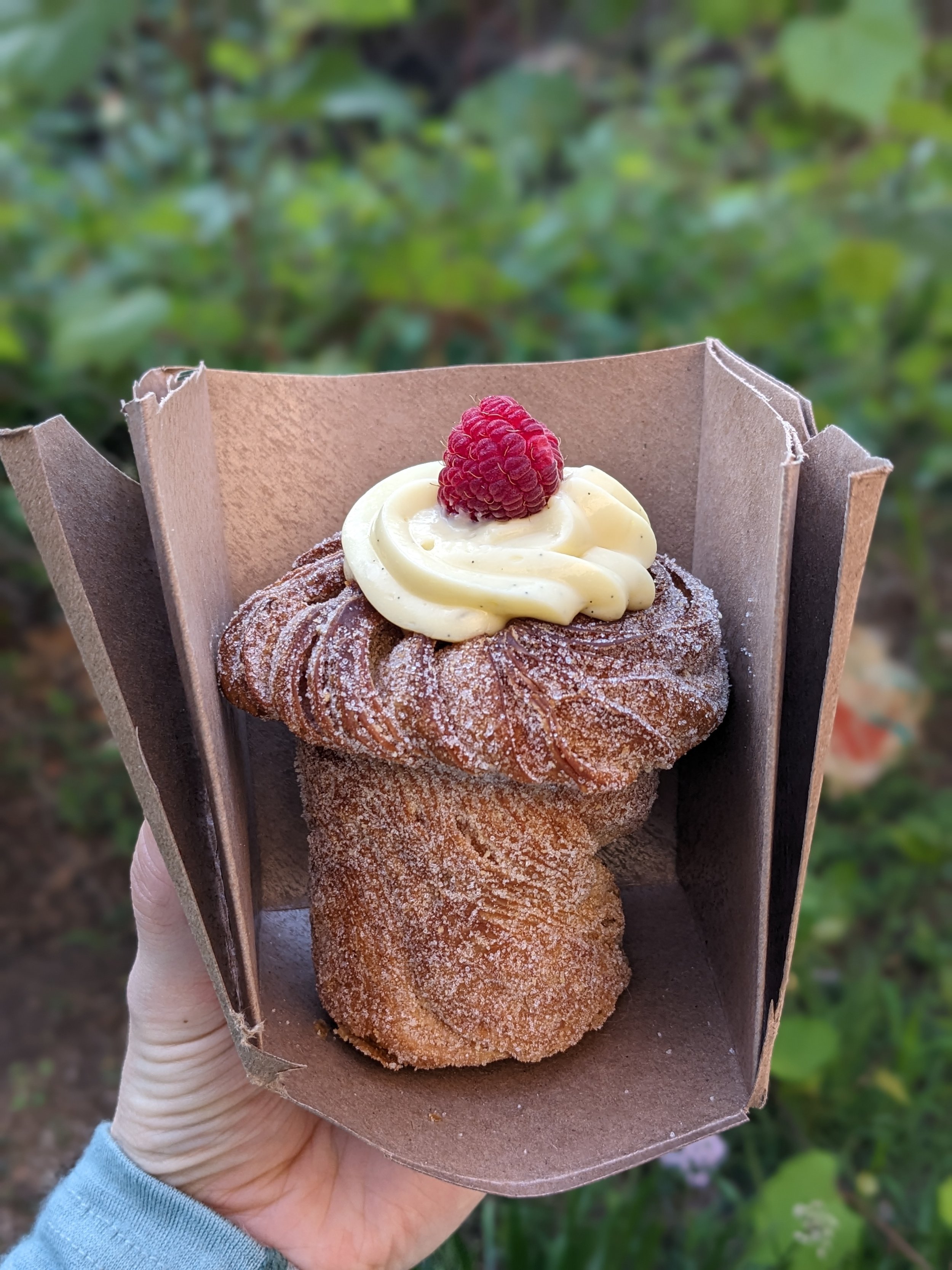Raspberry Cheesecake Cruffin