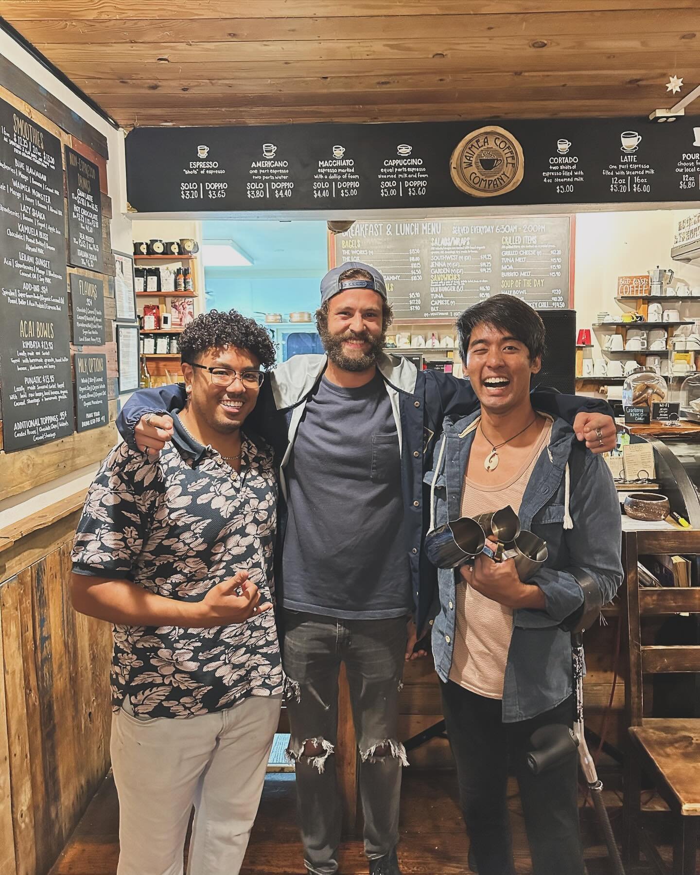 Waimea Coffee Company latteart throw down was such a blast! So proud of our baristas who showed up and poured their very best. Micah ended up placing 5th &amp; Mark took 4th! Mahalo to @waimeacoffeeco for putting together a fun event to bring barista