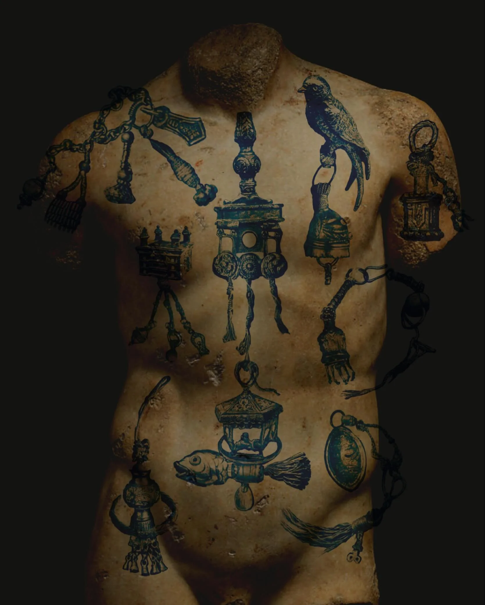 I just posted a whole treasure trove of available designs on @tktat44&hellip; kind of forgot I was supposed to be Trinket Keeping there for a minute, but we&rsquo;re back now. 
#collagetattoo #contemporarytattoo #pdxtattoo #ornamentaltattoo #qttr