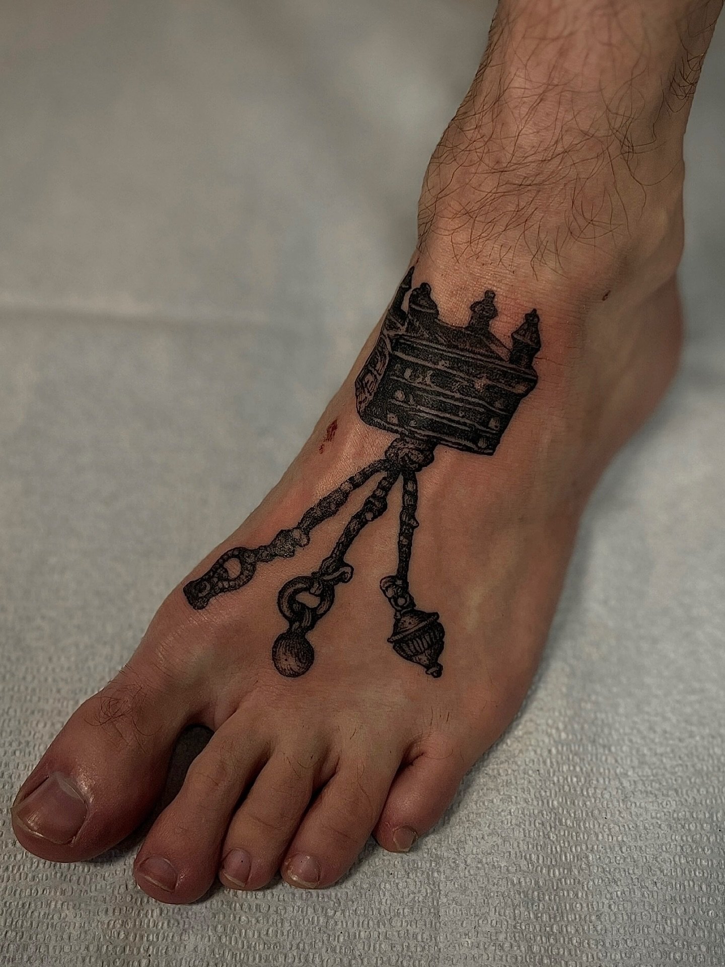 Foot protection for my half of a trade with @noevilornament 🧿 !
#collagetattoo #contemporarytattoo #trinkettattoo #pdxtattoo #pdxtattooartist #portlandoregontattoo #seattletattoo #bayareatattoo #eugenetattoo #pnwtattoo #qttr #ornamentaltattoo