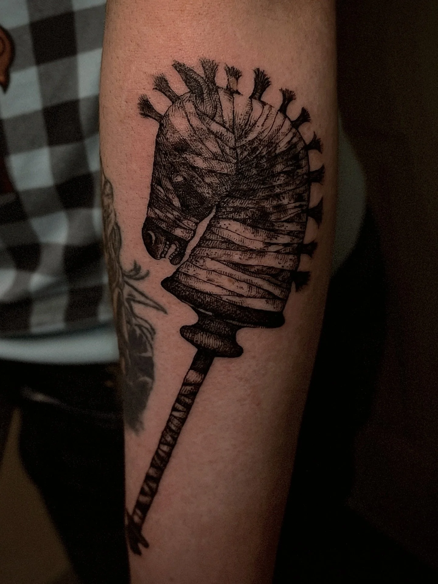 Hobbyhorse from #alicemadnessreturns 🎠 
#pdxtattoo #pdxtattooartist #portlandoregontattoo #qttr