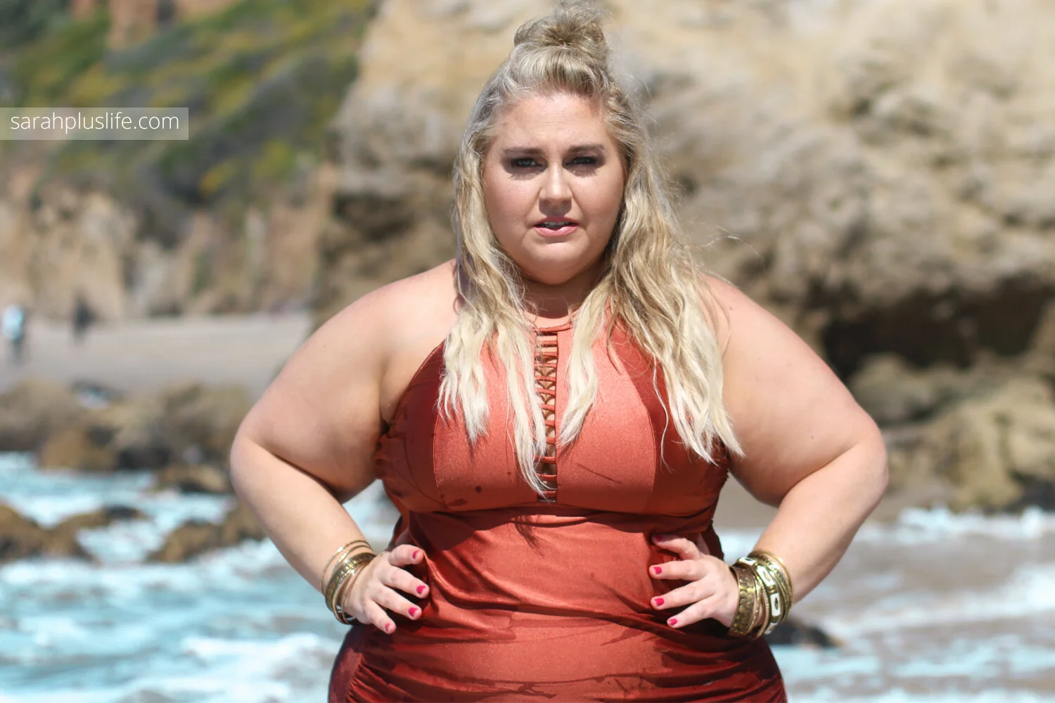 sarah sapora lane bryant bathing suit