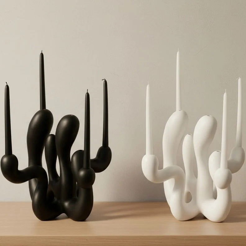 They’re here!!! I love a good candleholder and I have created this design in black and white. You will be able to Pre-Order exclusively at The Other Art Fair in Brooklyn from November 6-9.  Swing by to get first dibs !