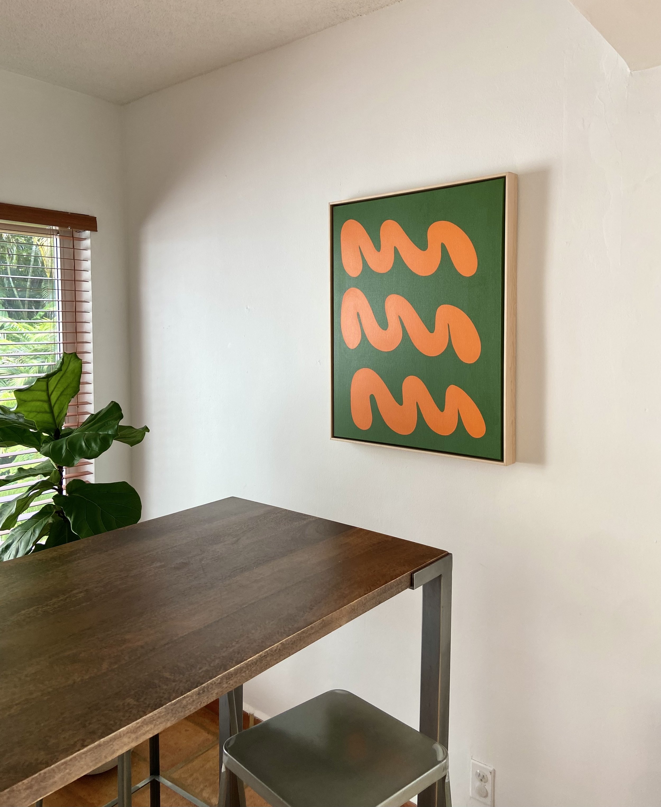 Waves IV on Maple Oak