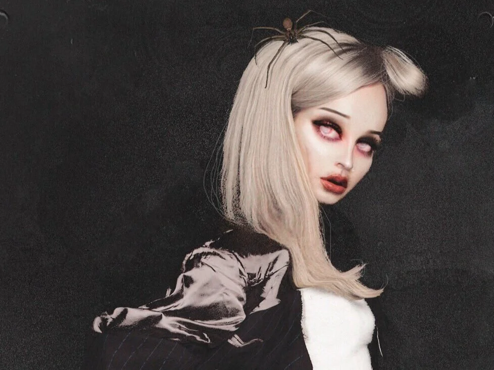 Kim Petras illustrated by Lucas David