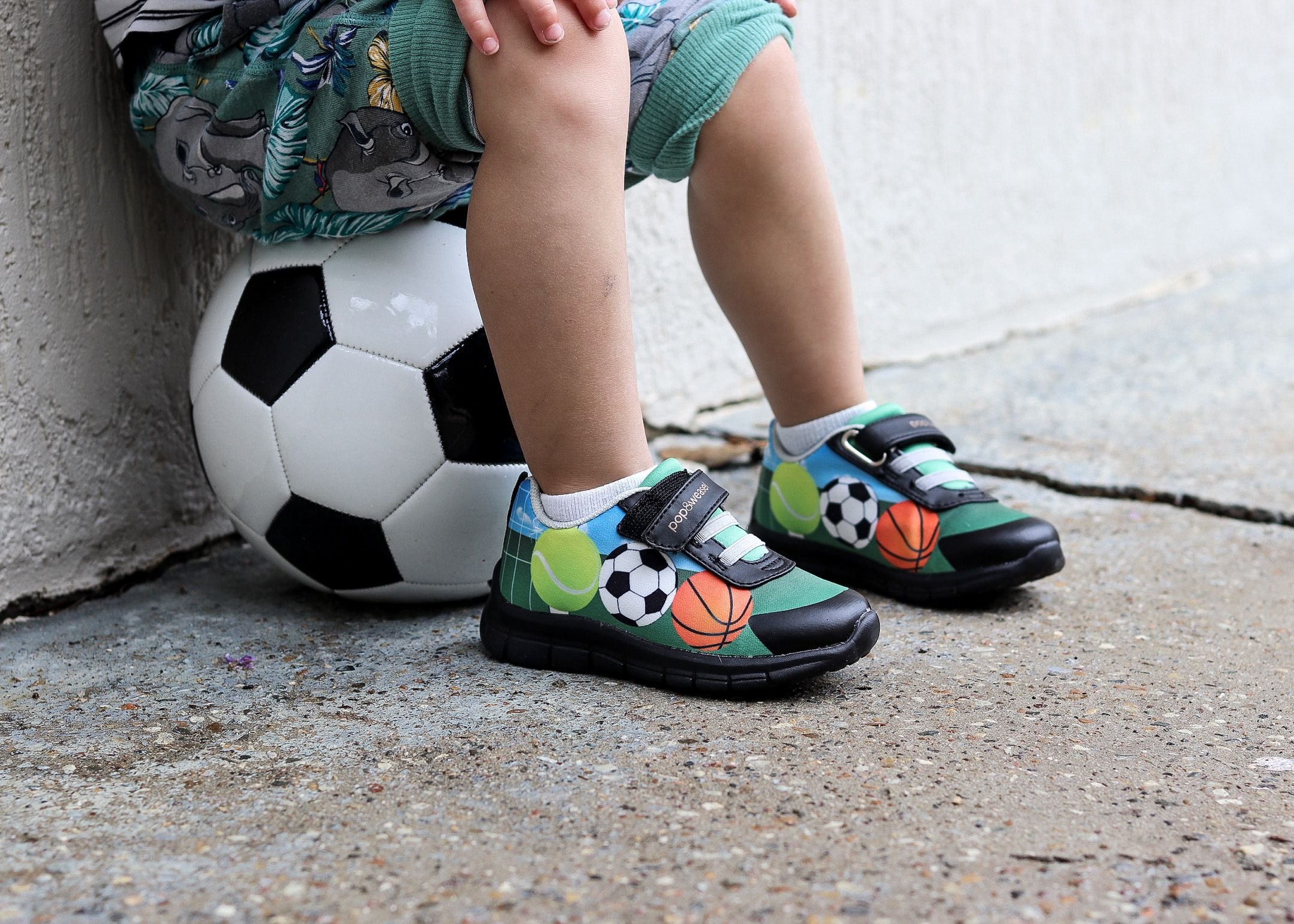 Pop & Weasel's 'Little Legends' toddler shoes with velcro