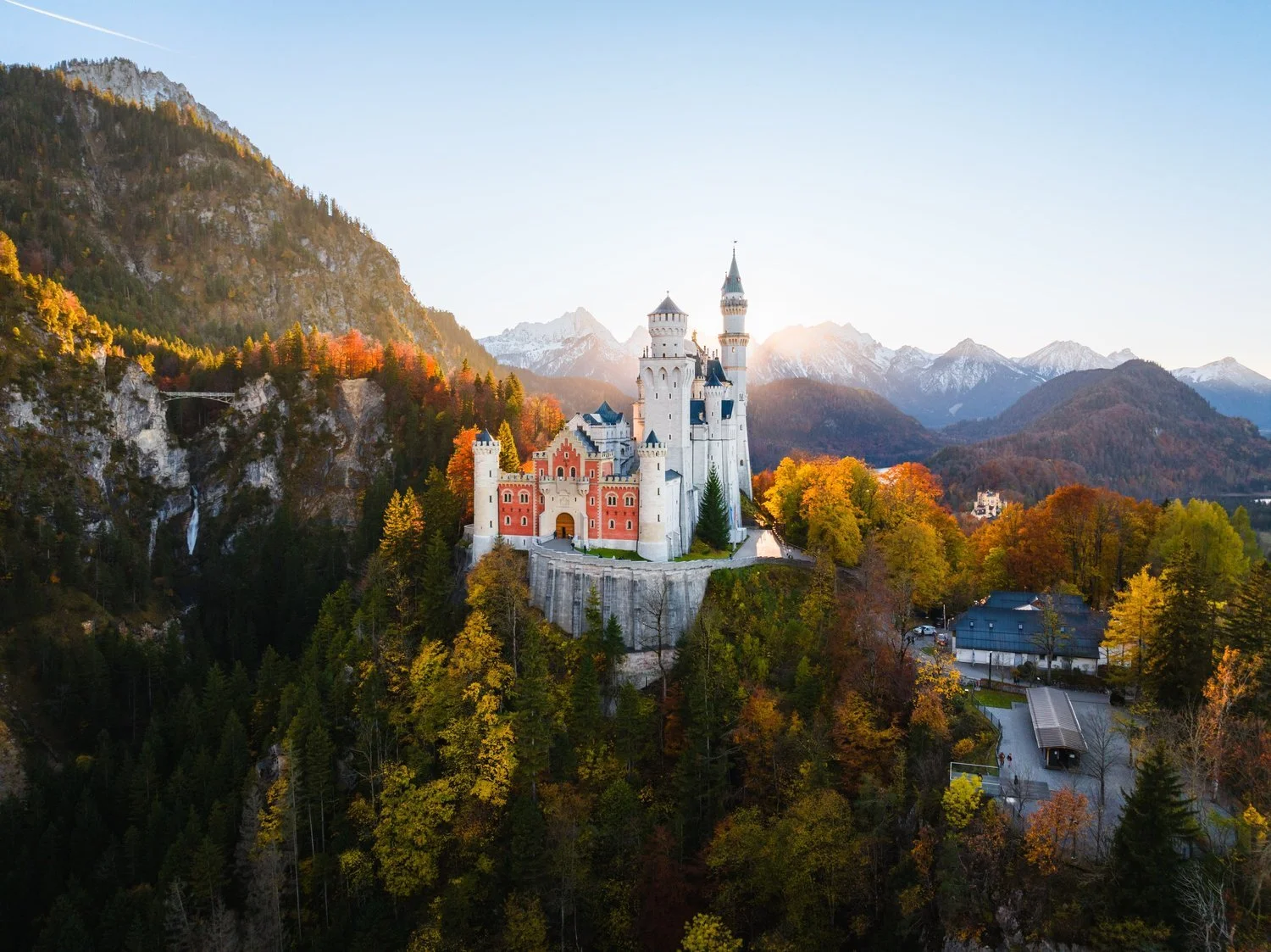 Schloss Neuschwanstein im Herbst als Fine Art Print
