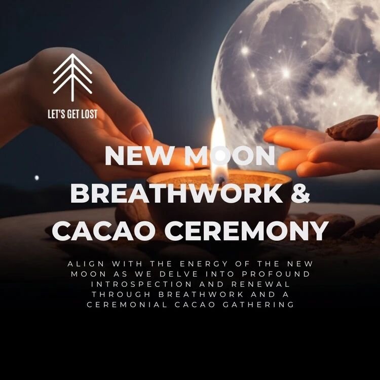 Date: Monday 8th April
Time: 4 pm - 7 pm 
Price: 500k pp
Booking link: https://www.letsgetlostbali.com/breathwork-events-bali-ubud

Join us under the enchanting glow of the new moon for an evening of sacred connection and inner reflection, as we emba