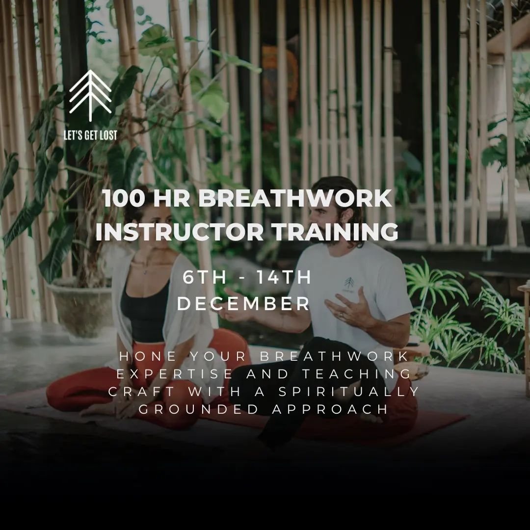 Exciting news coming out! 100hr Breathwork Instructor Training happening December 6th - 14th. 

Book your places early so not to miss out (15 spaces maximum) and to get the early bird discount (save $350). 

This training will focus on a variety of d